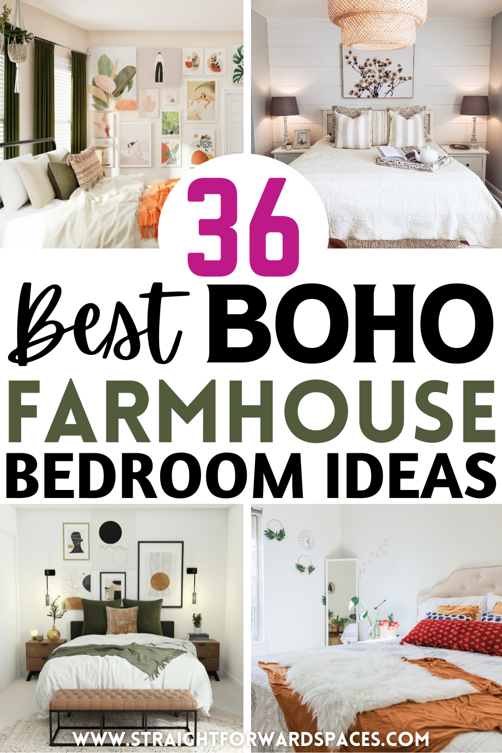 boho farmhouse bedroom decor ideas