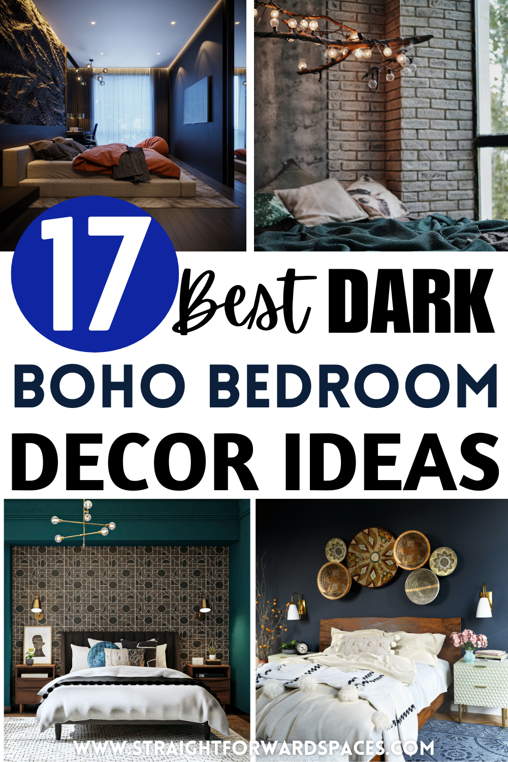 dark bohemian bedroom decor