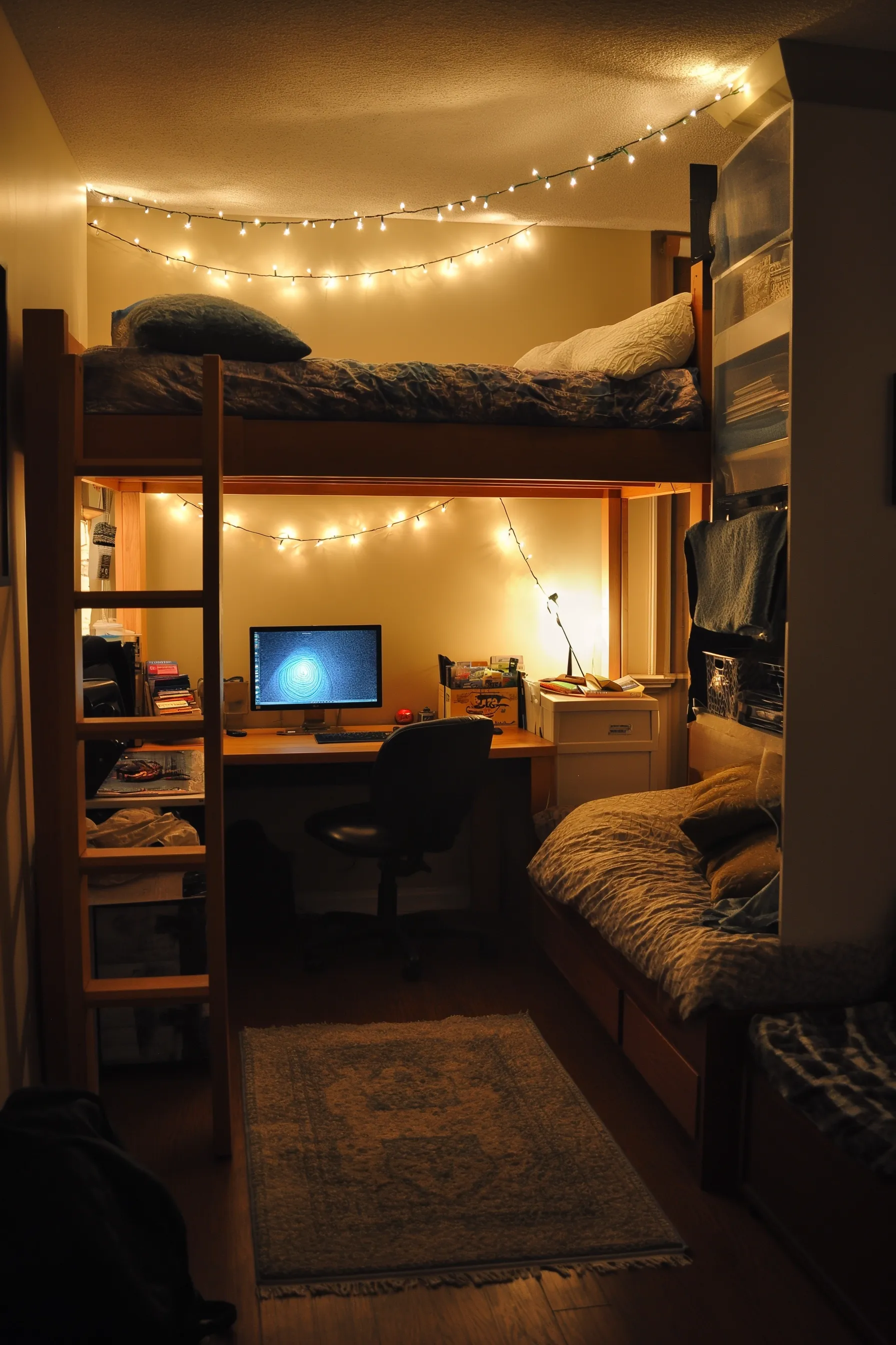 A social space for dorm decorating ideas for guys with beanbags