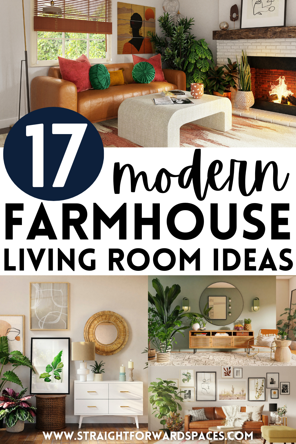 17 Modern Farmhouse Living Room Ideas That Look Amazing!