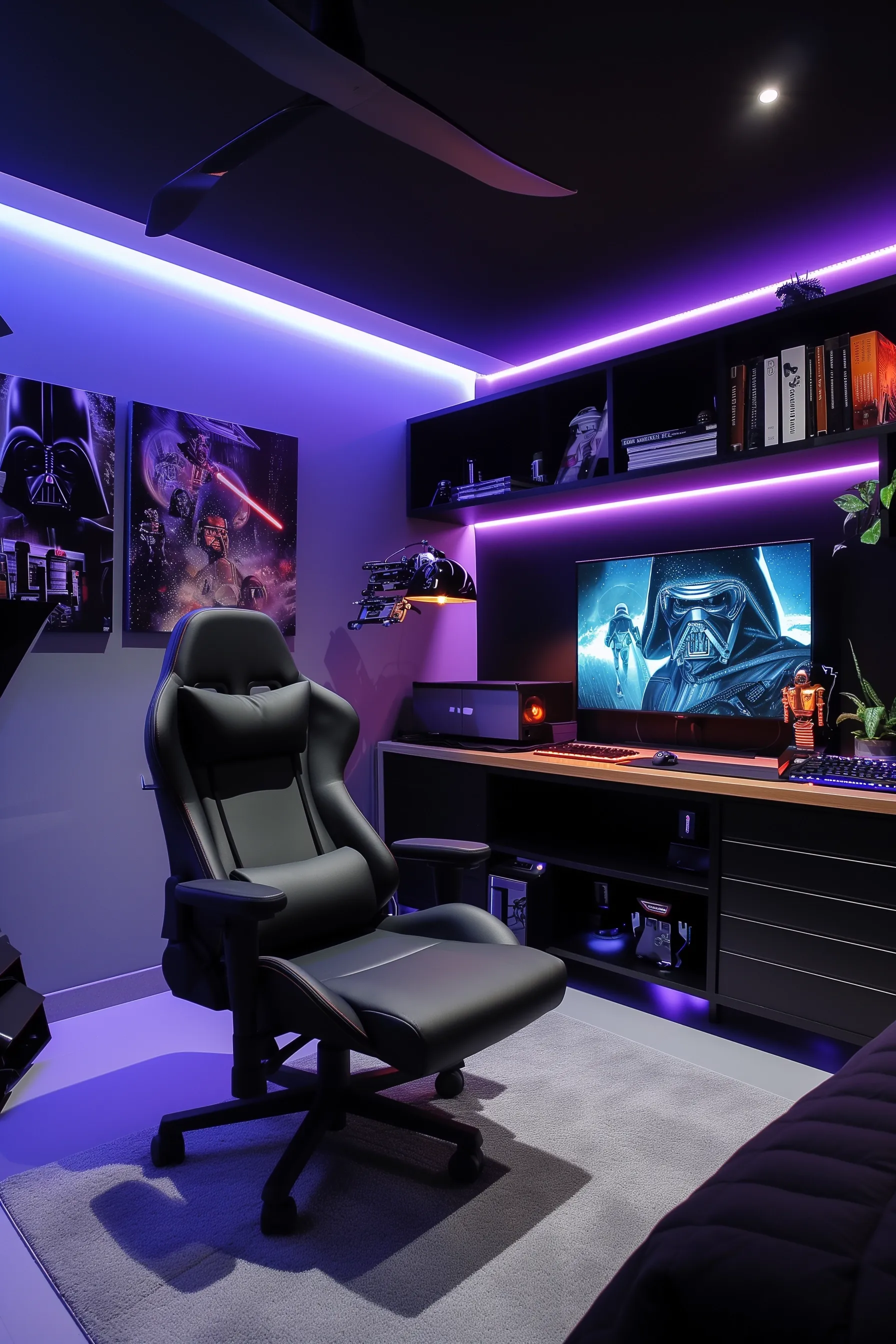 A star wars themed office space