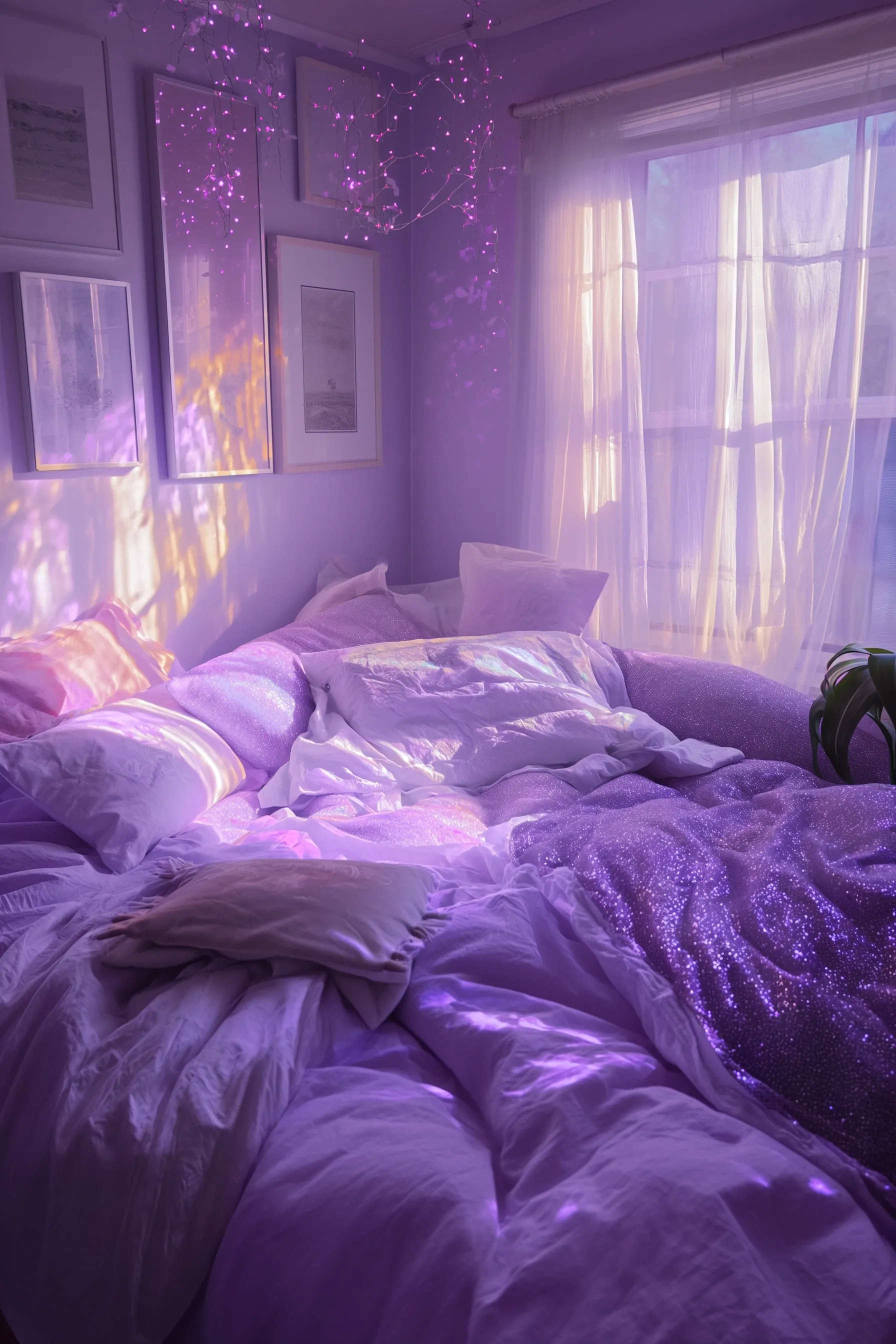 cute purple bedroom