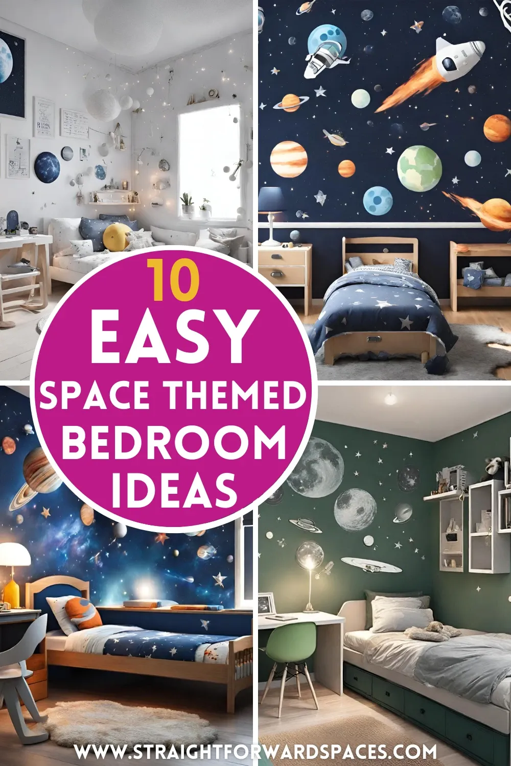 Space themed bedroom decor 