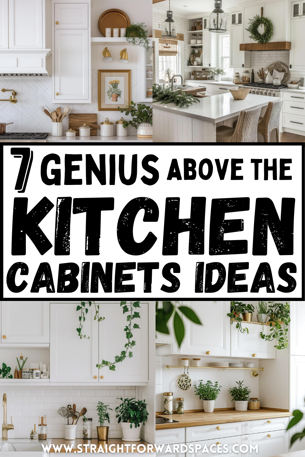 decorate above the kitchen cabinets