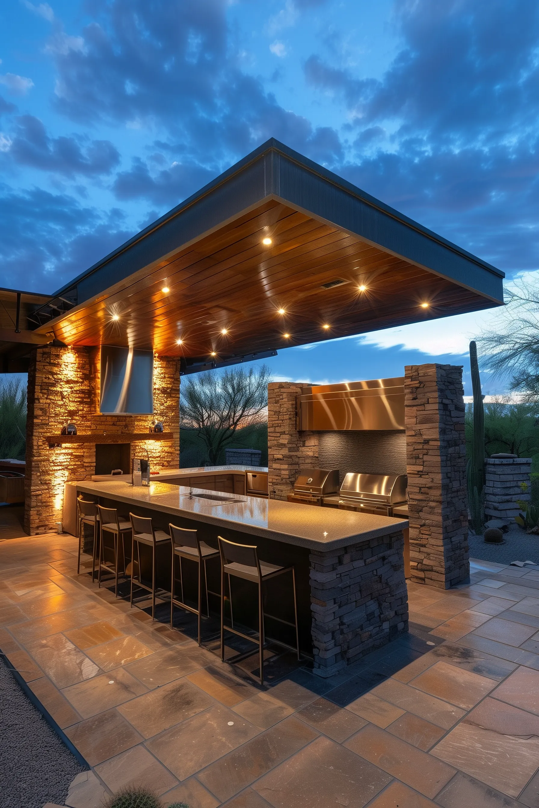 Arizona outdoor kitchen