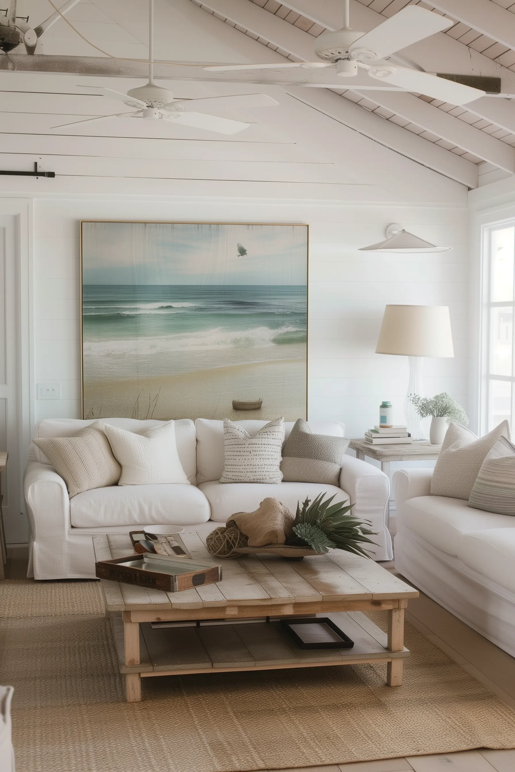 aesthetic beach living room