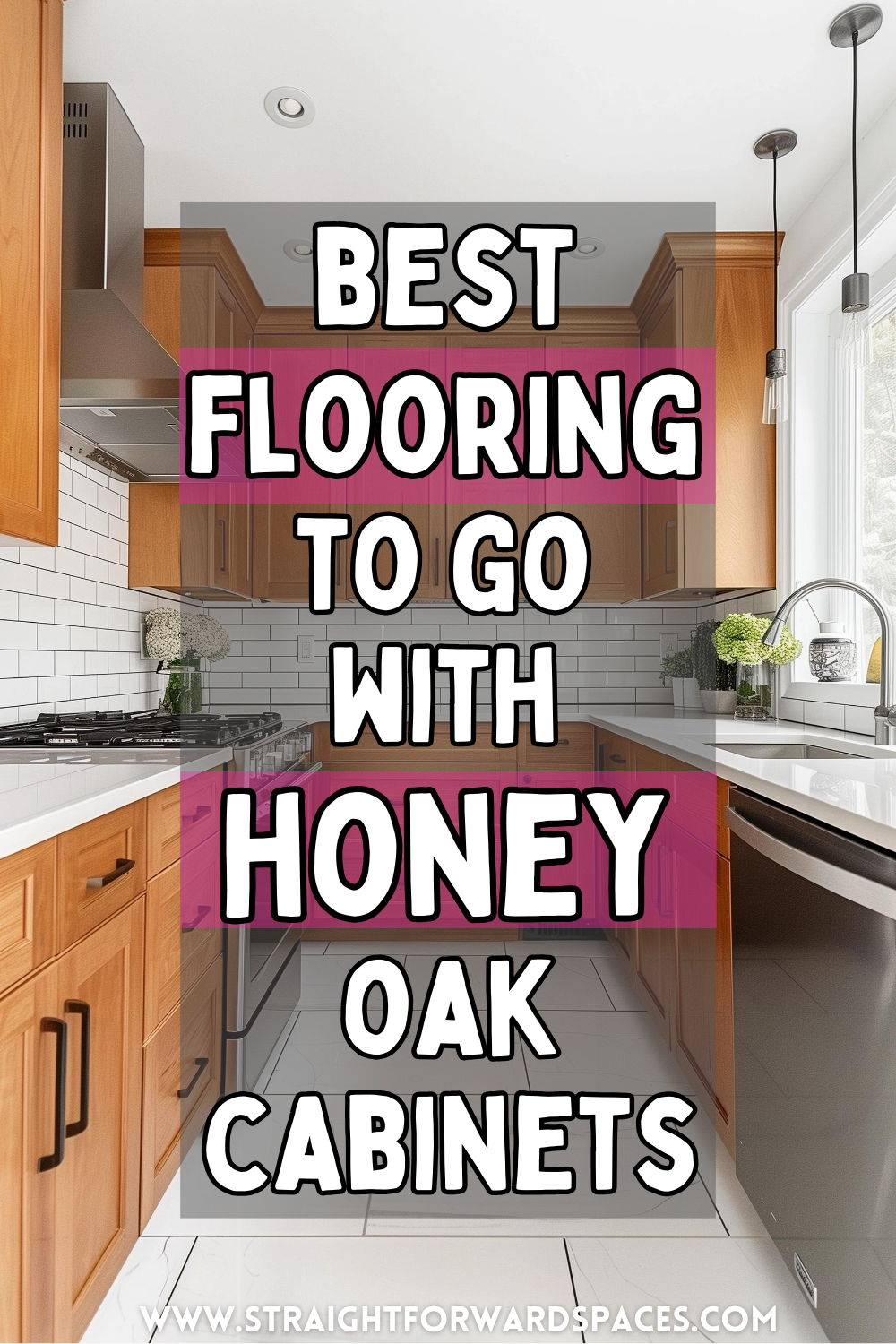 kitchen flooring ideas with oak cabinets