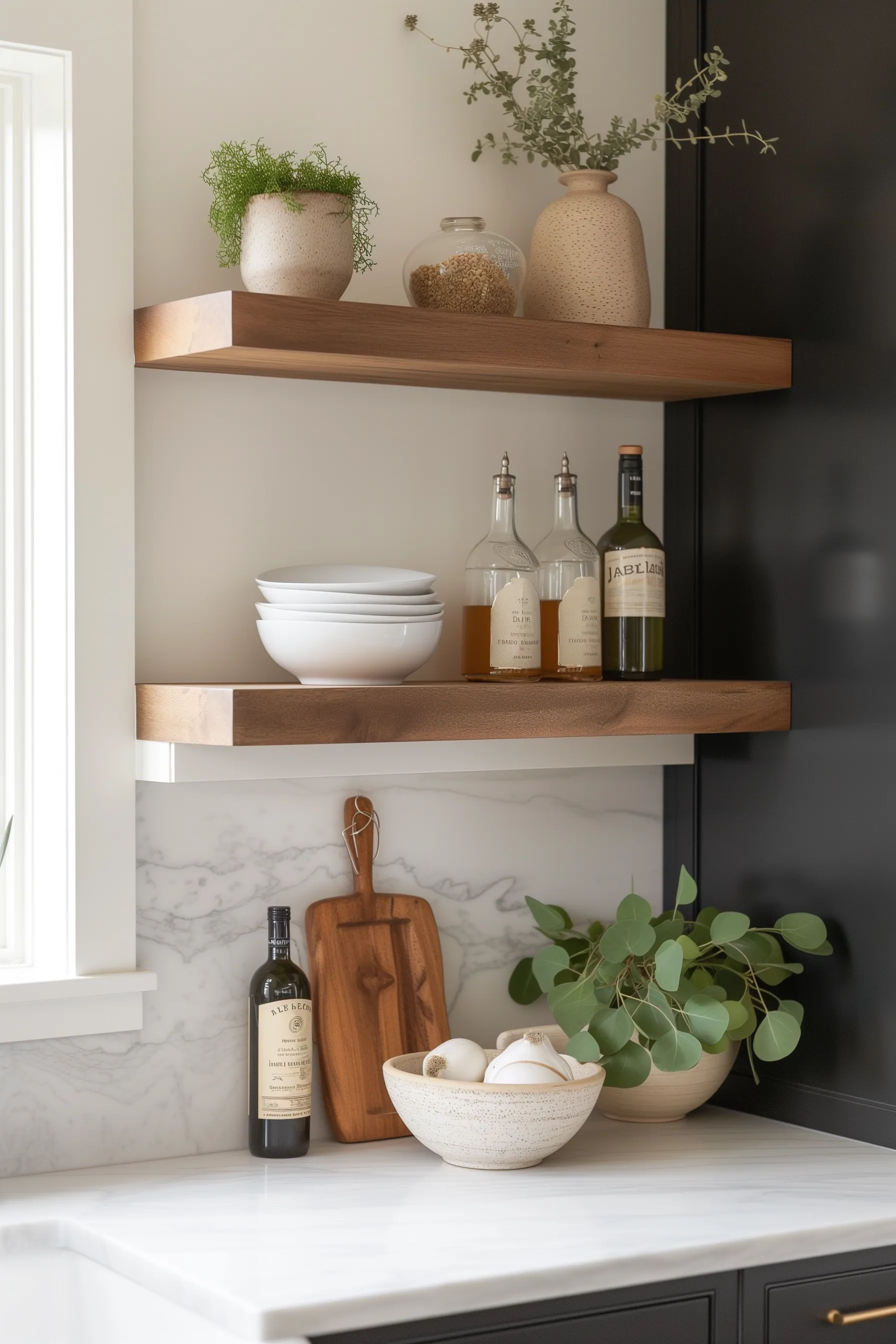 minimalist pantry bar shelf