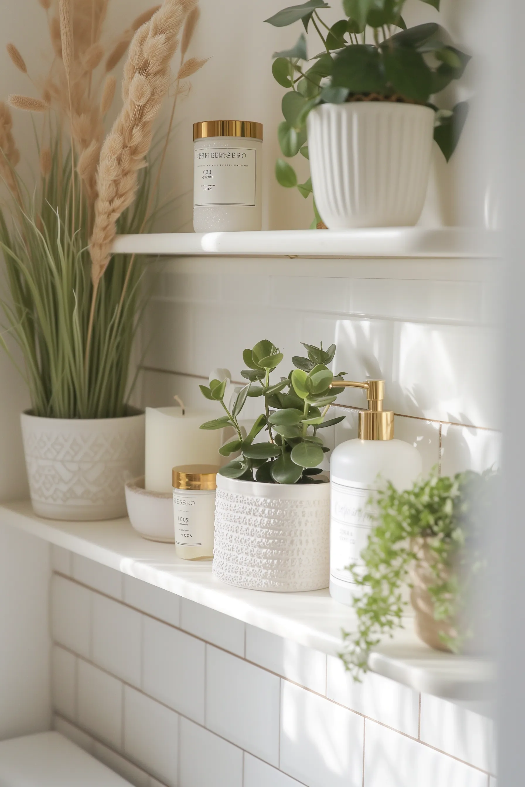 Small White Bathroom Shelf Ideas