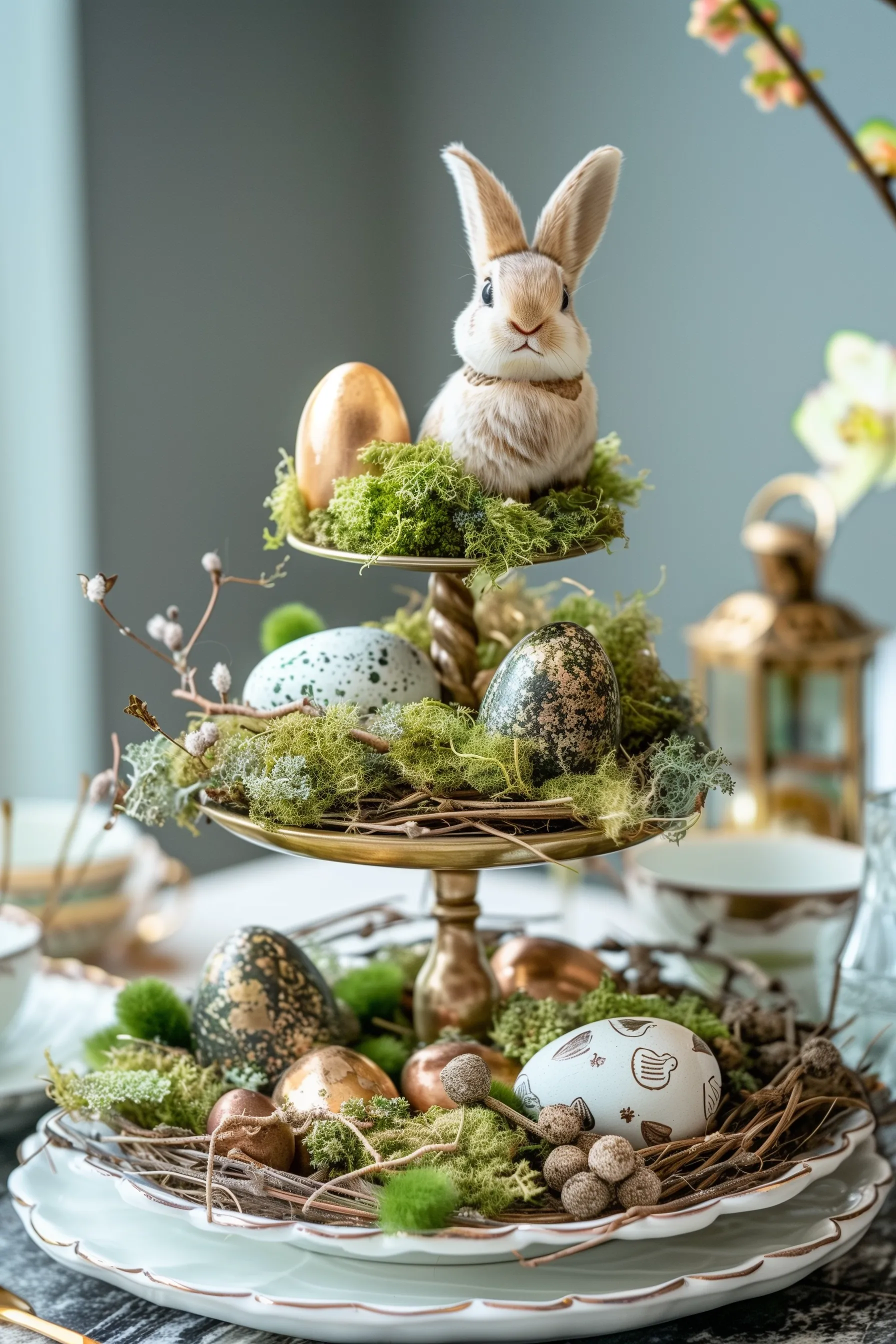 tiered tray for easter