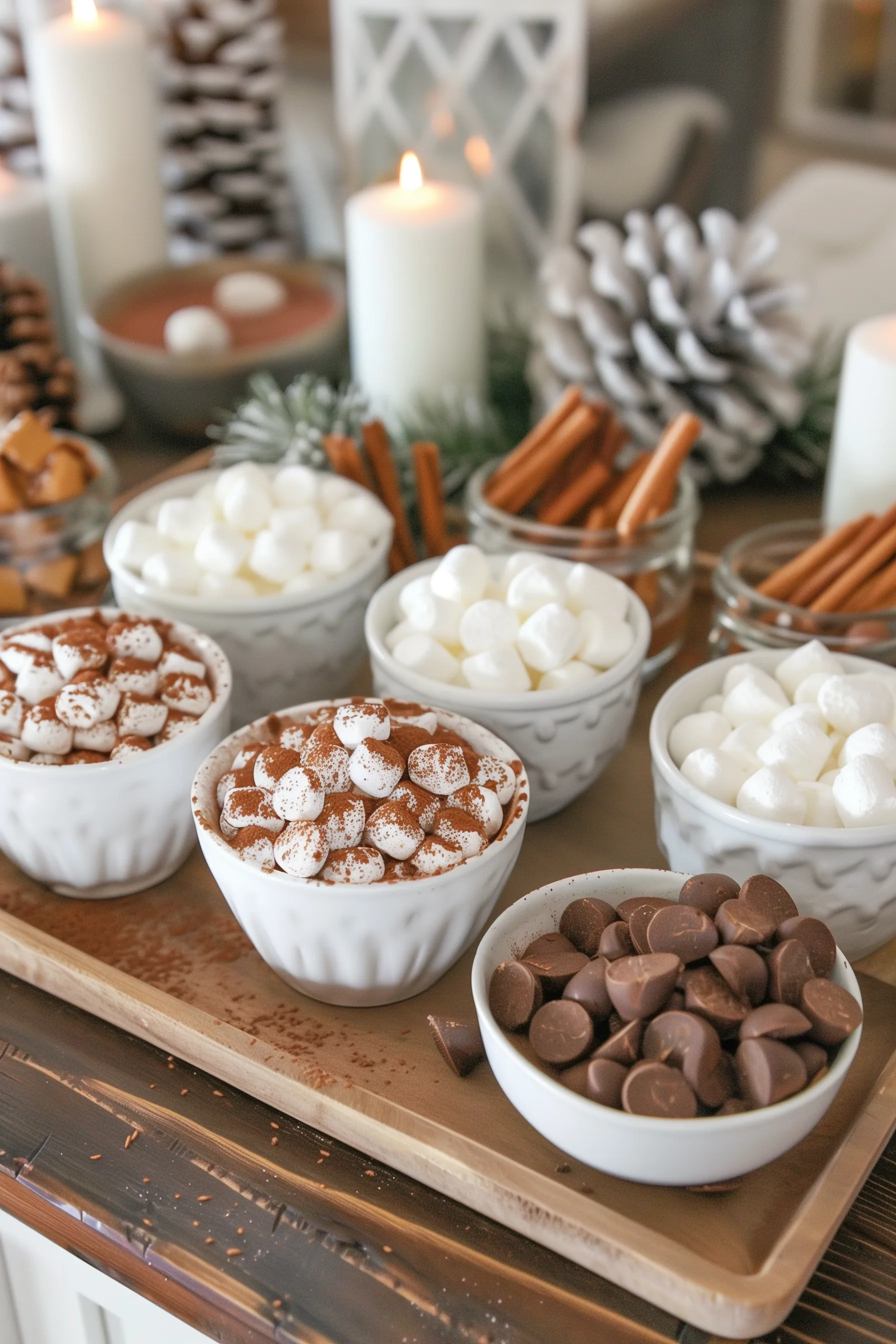 christmas hot chocolate bar