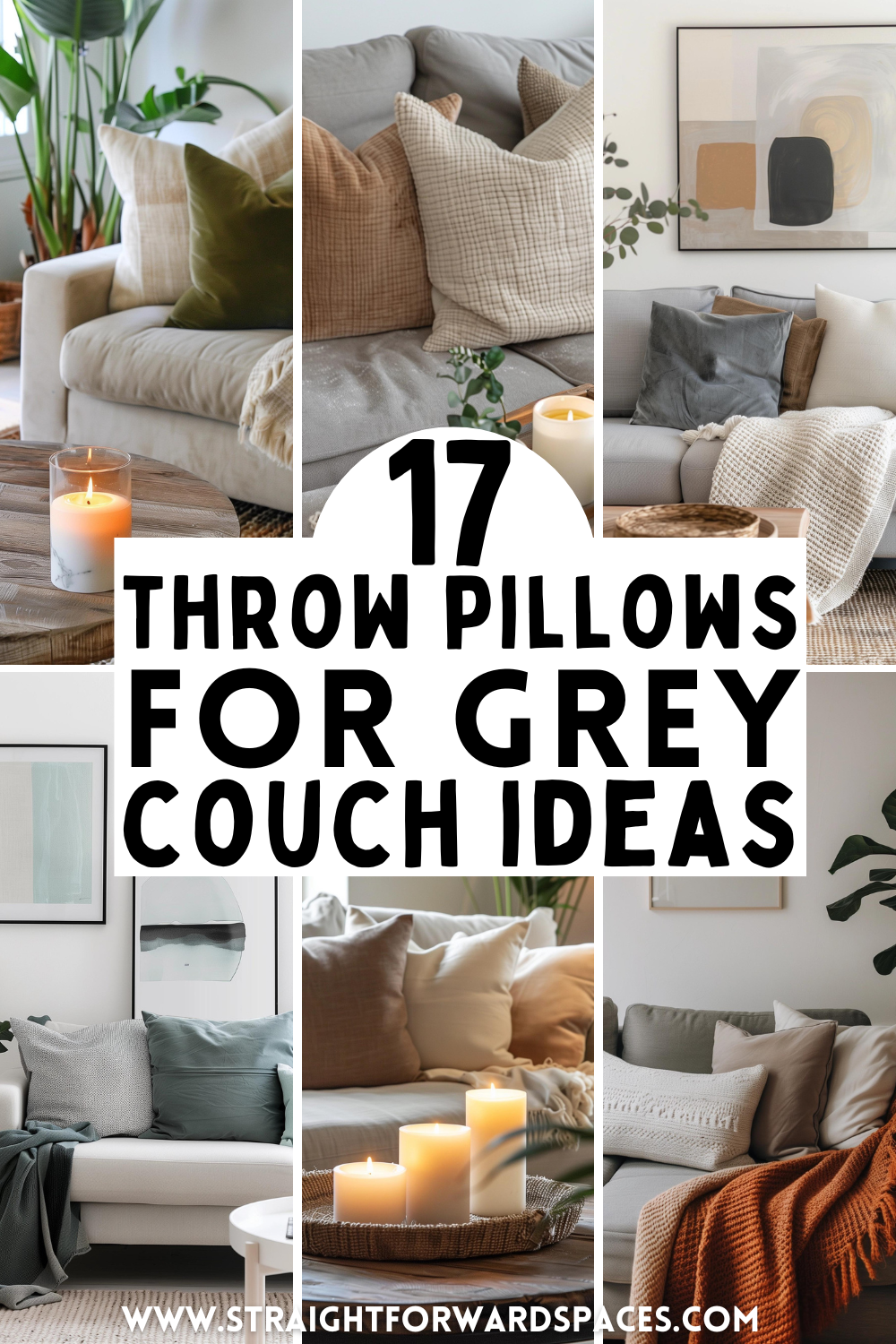 pillows for grey couch