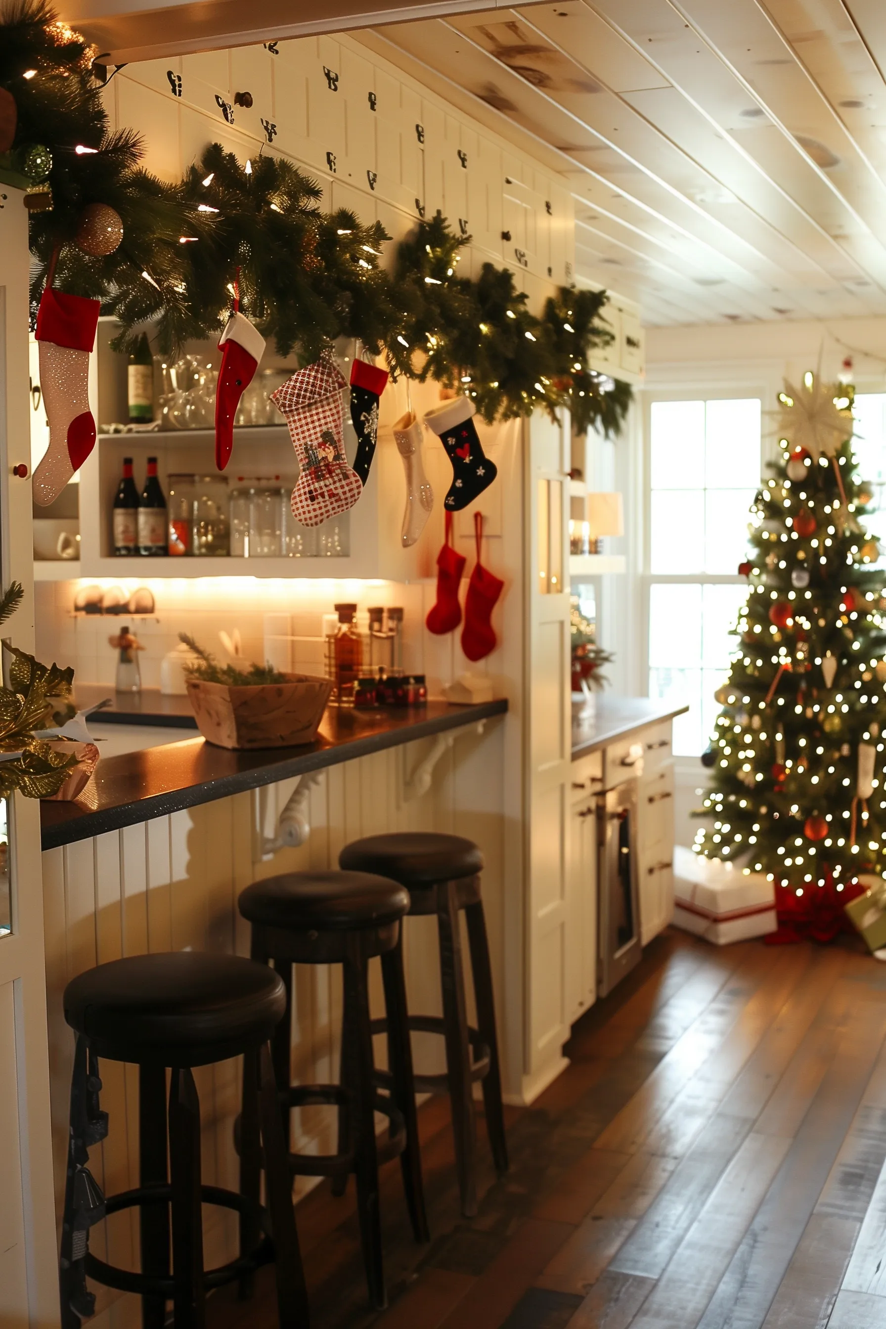 christmas decor ideas for kitchen