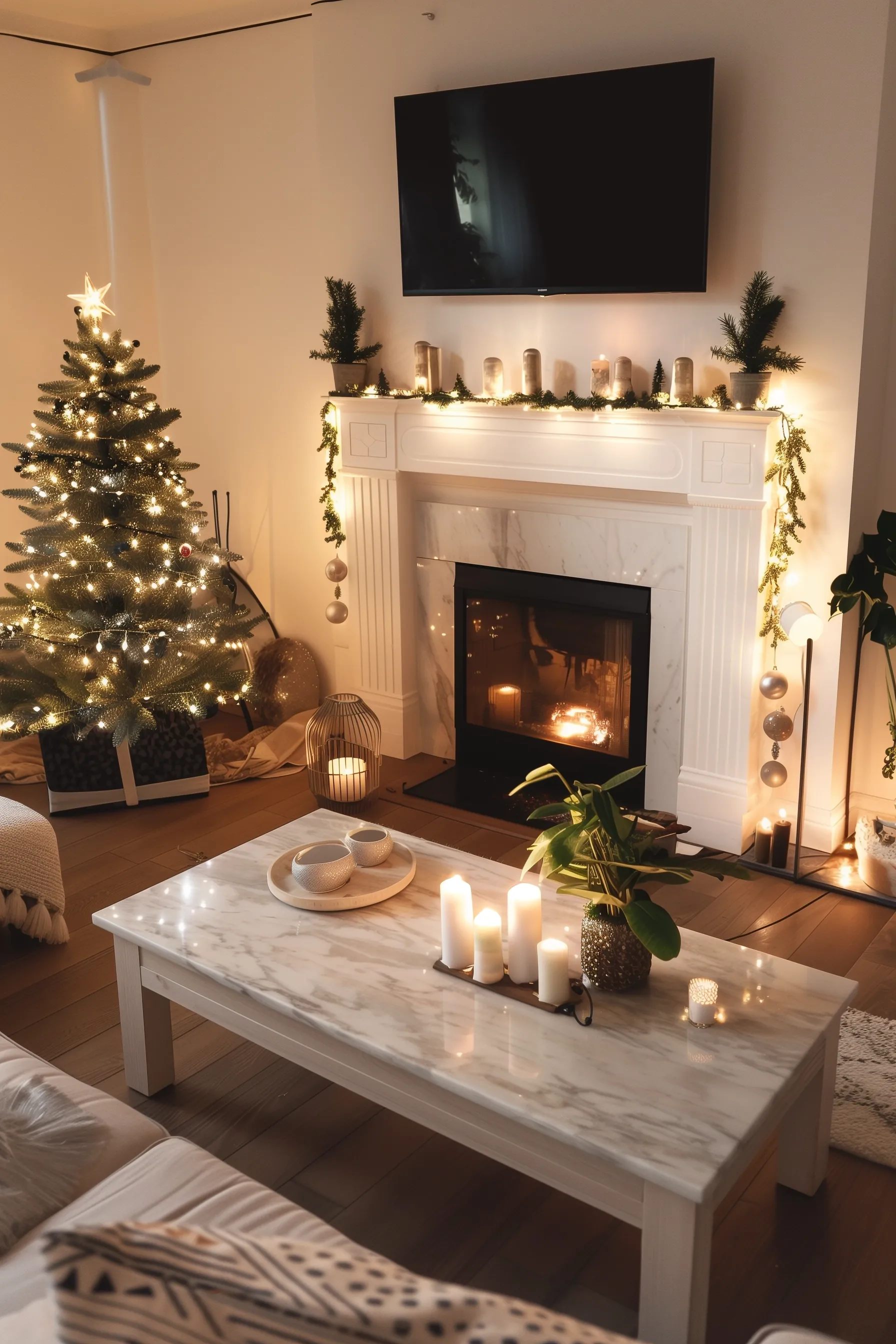 christmas decor ideas for living room