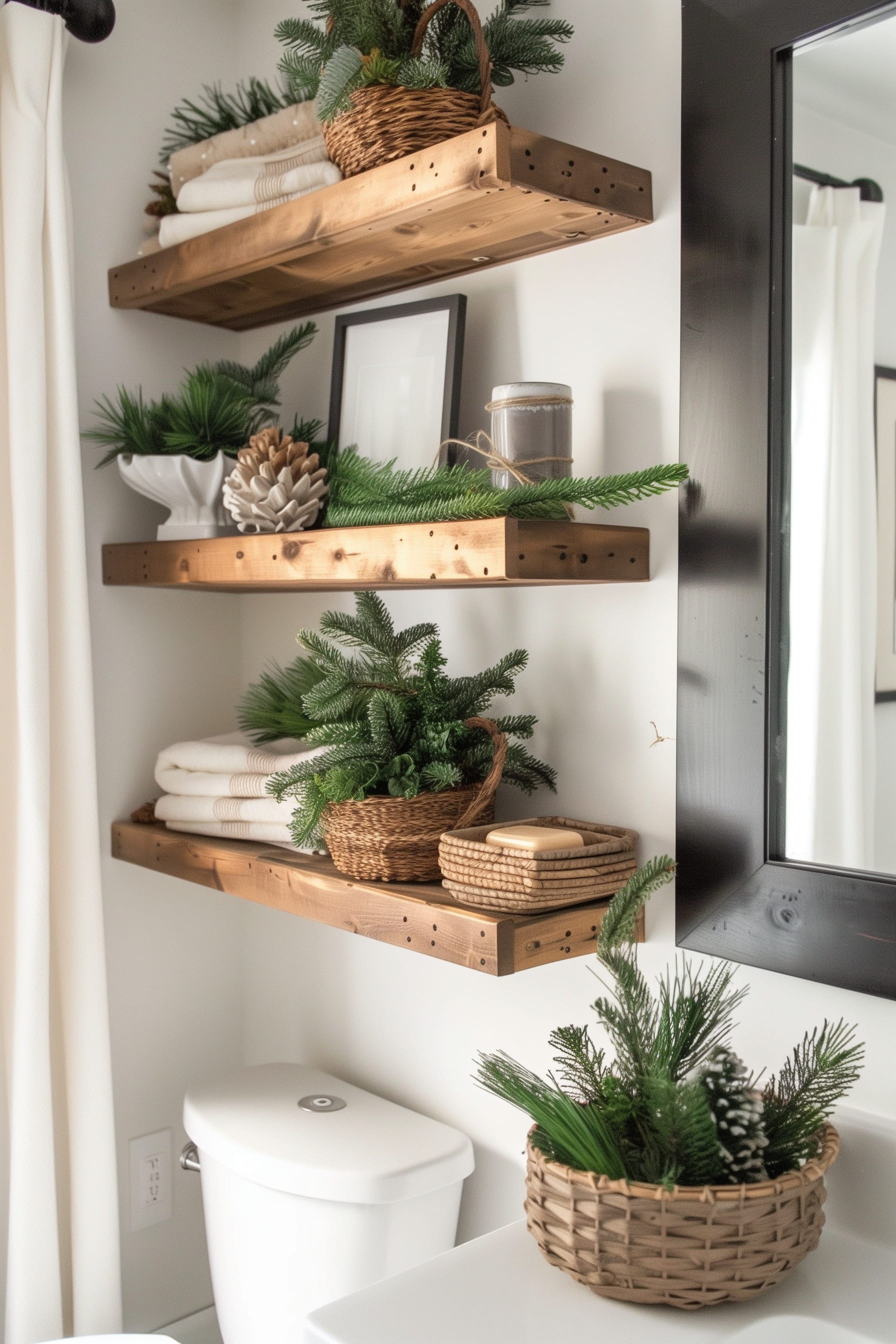 christmas decor ideas for bathroom