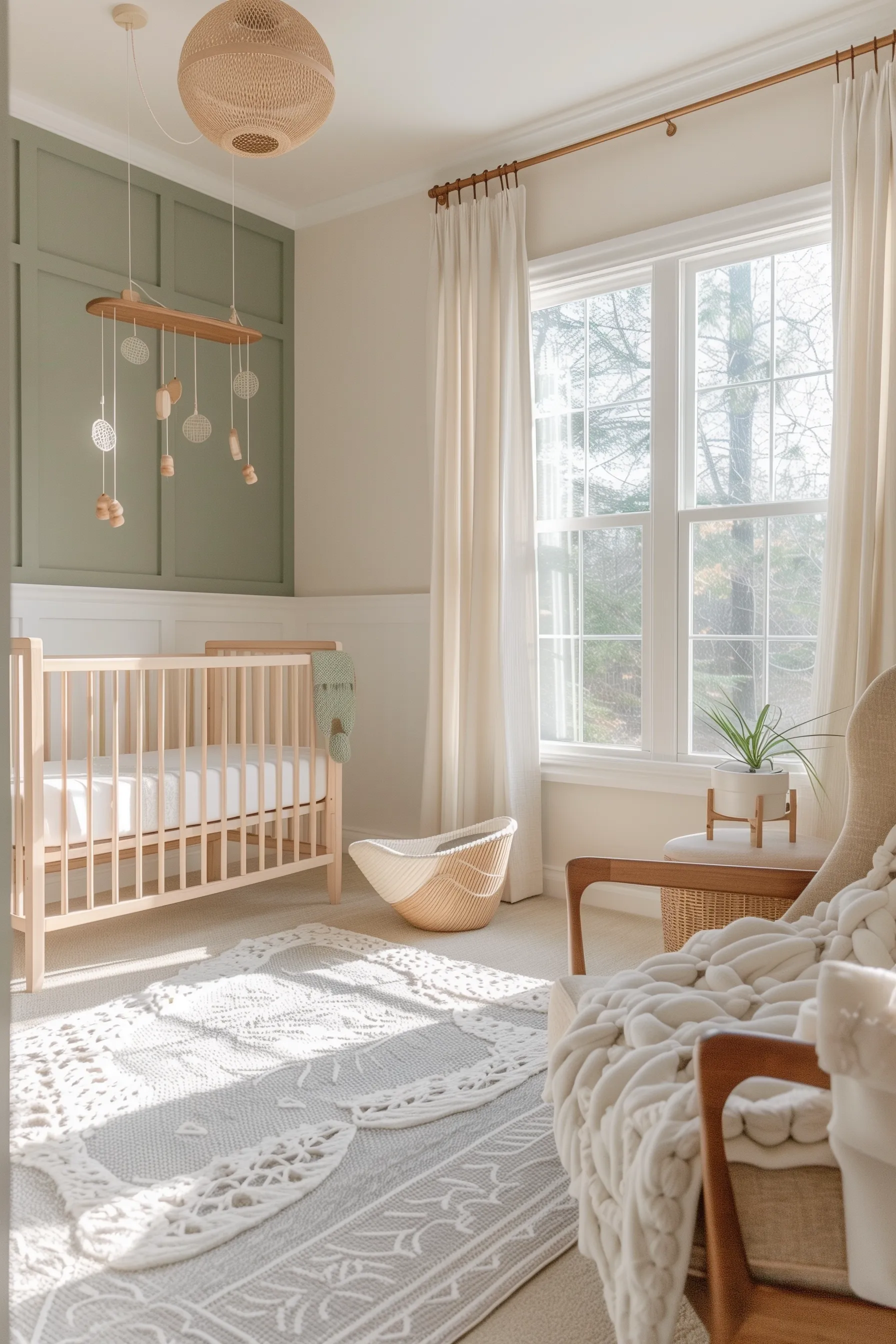 sage green nursery