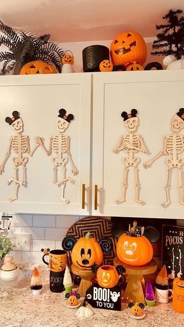 DIY kitchen halloween decor