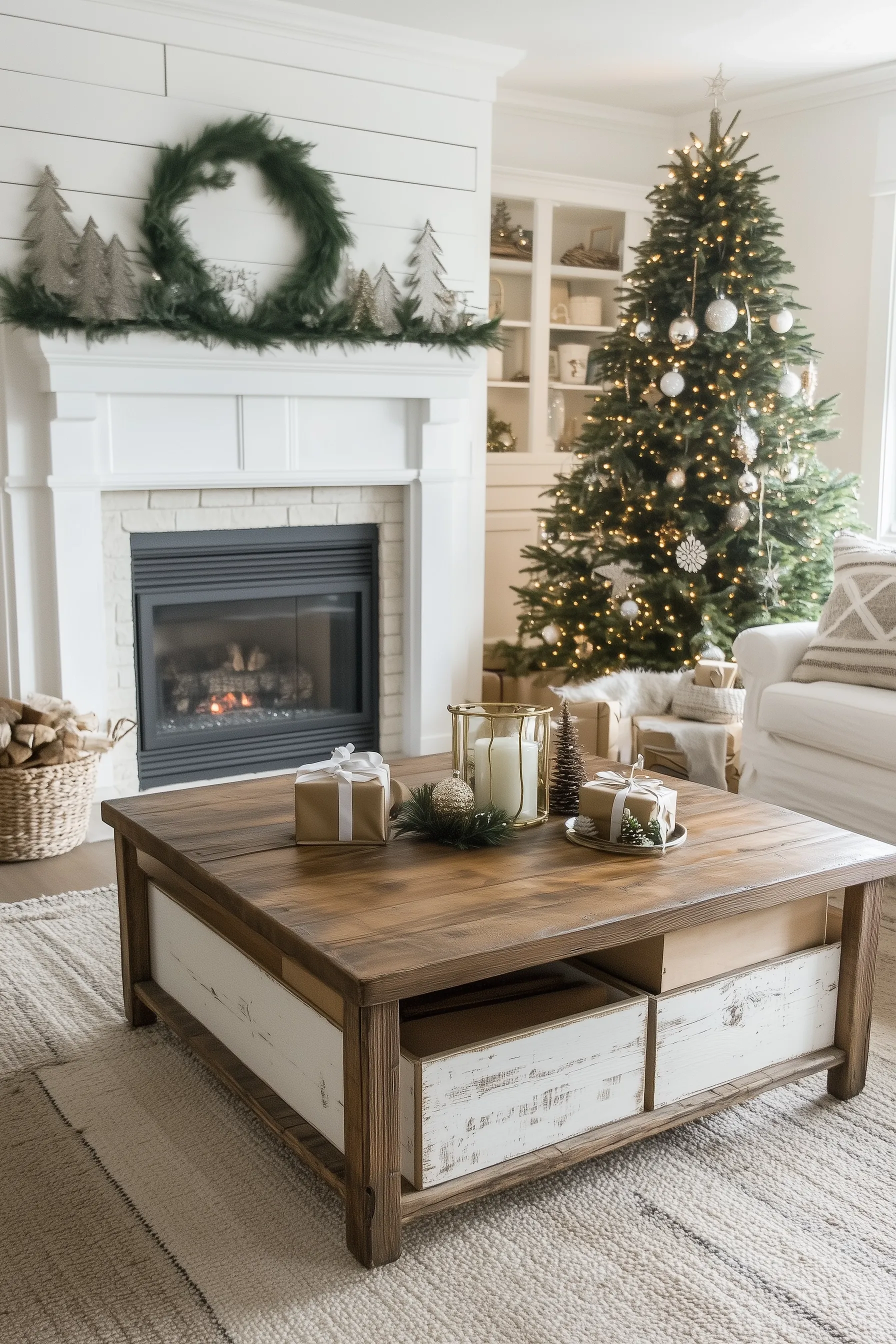 Living room christmas decor ideas