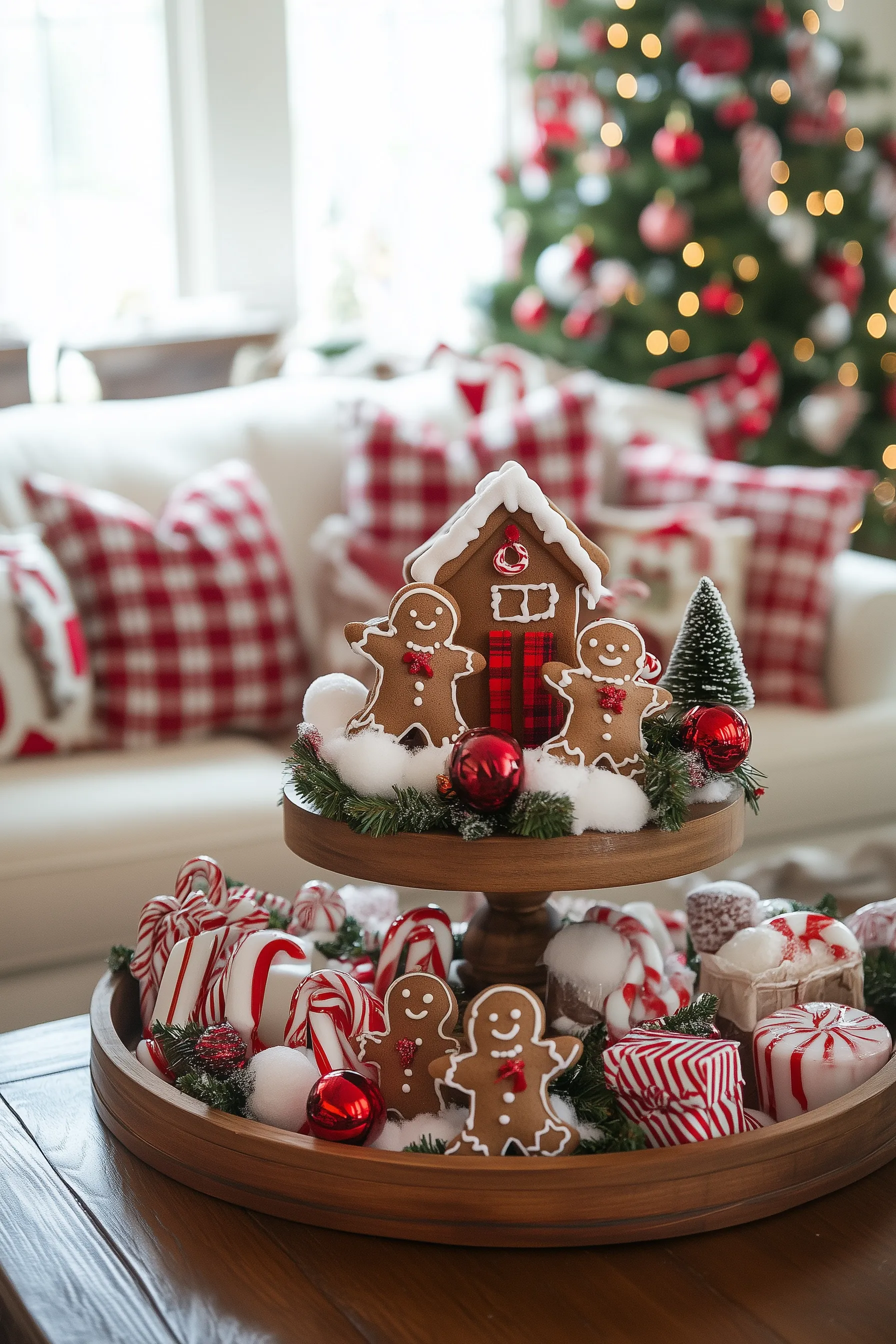 Christmas tiered tray