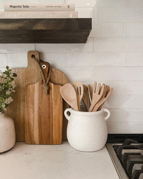 kitchen counter styling