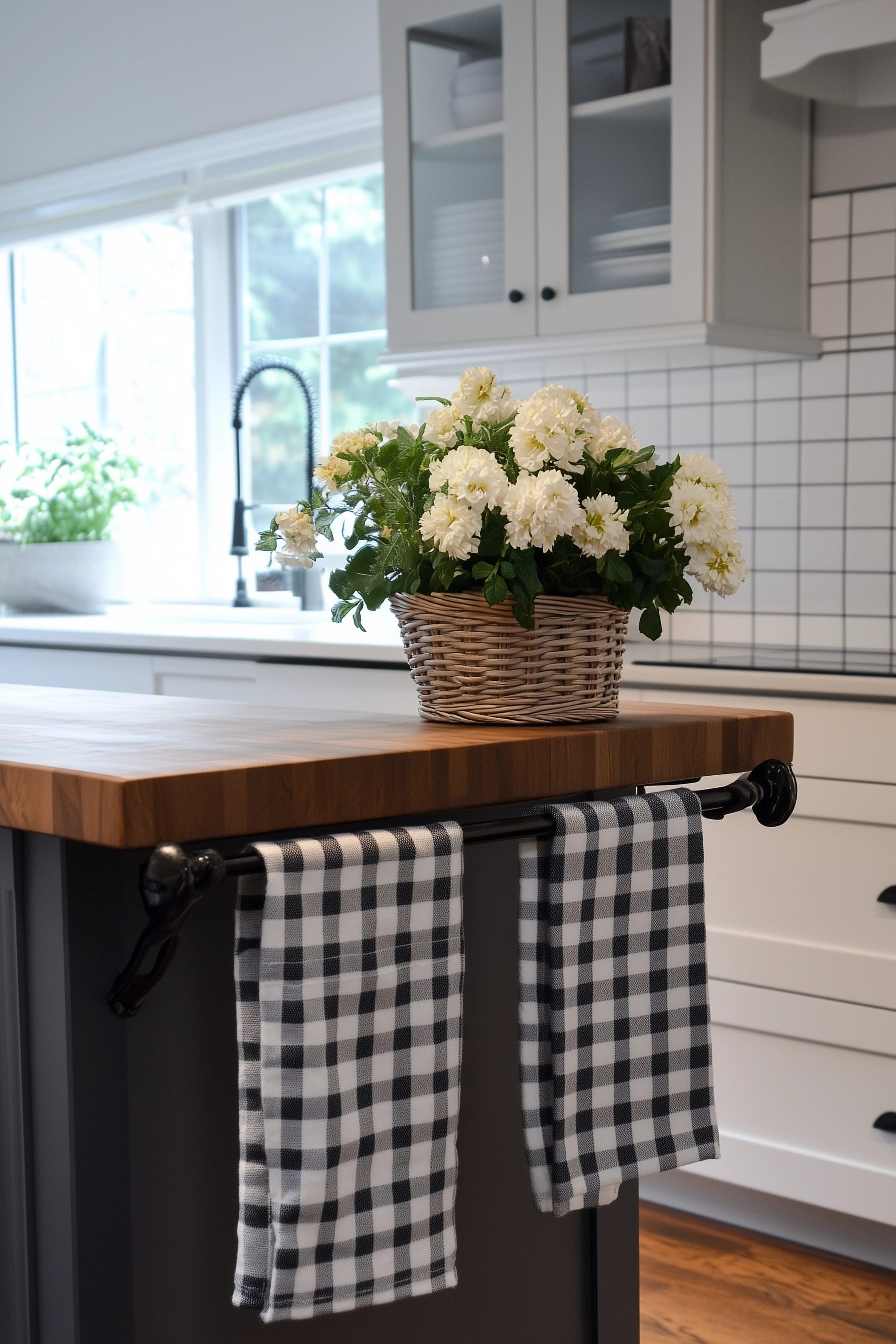 simple kitchen counter decor