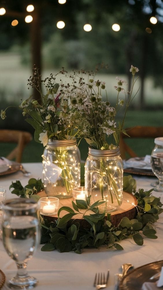 mason jar table decor ideas