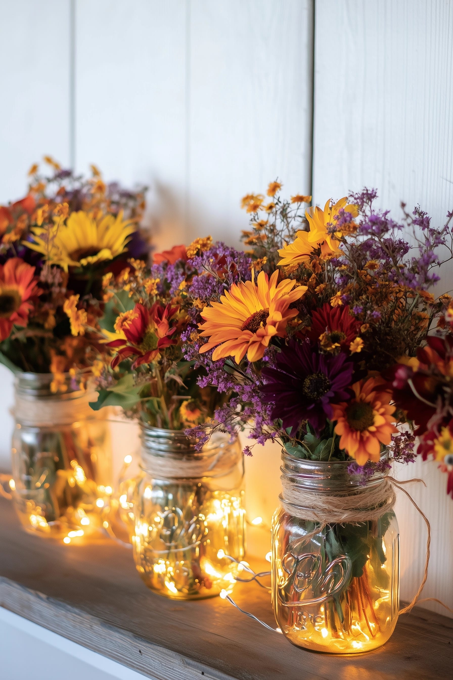 mason jar centerpieces for graduation