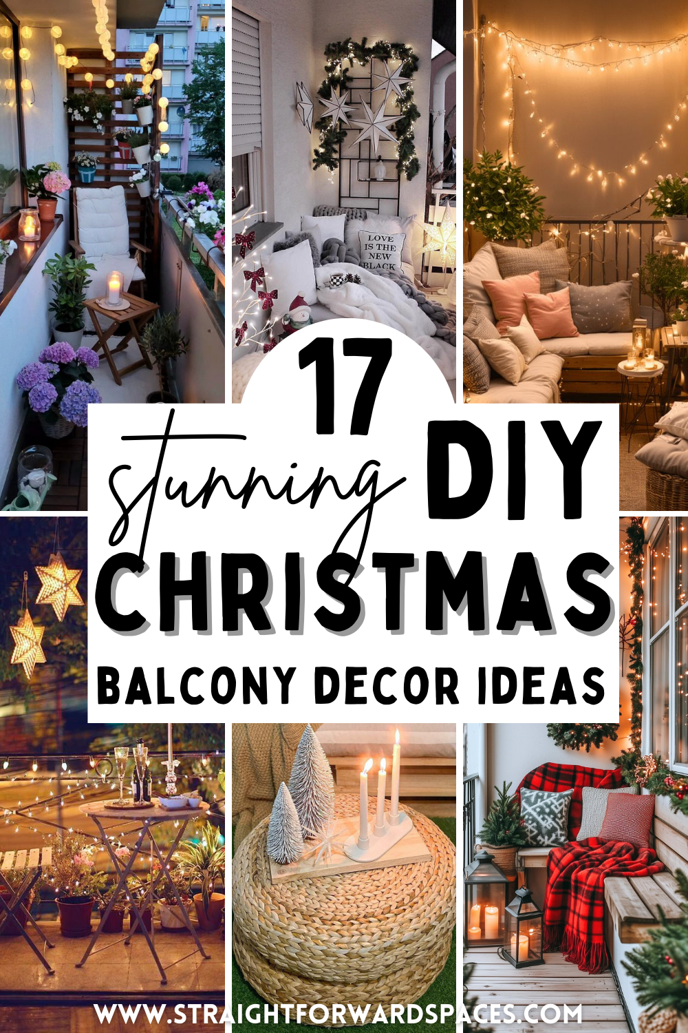 apartment balcony xmas ideas