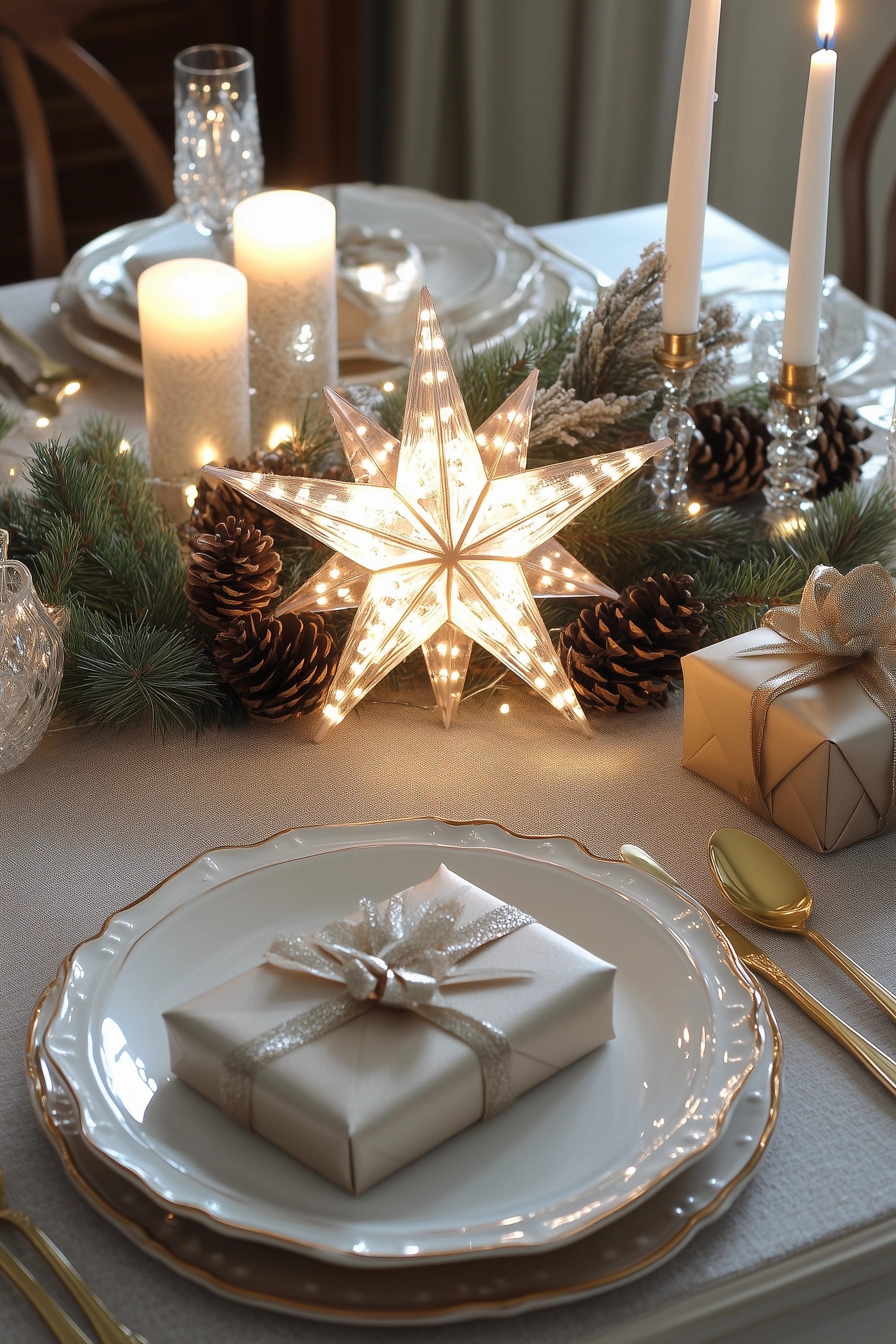 Christmas table centerpieces