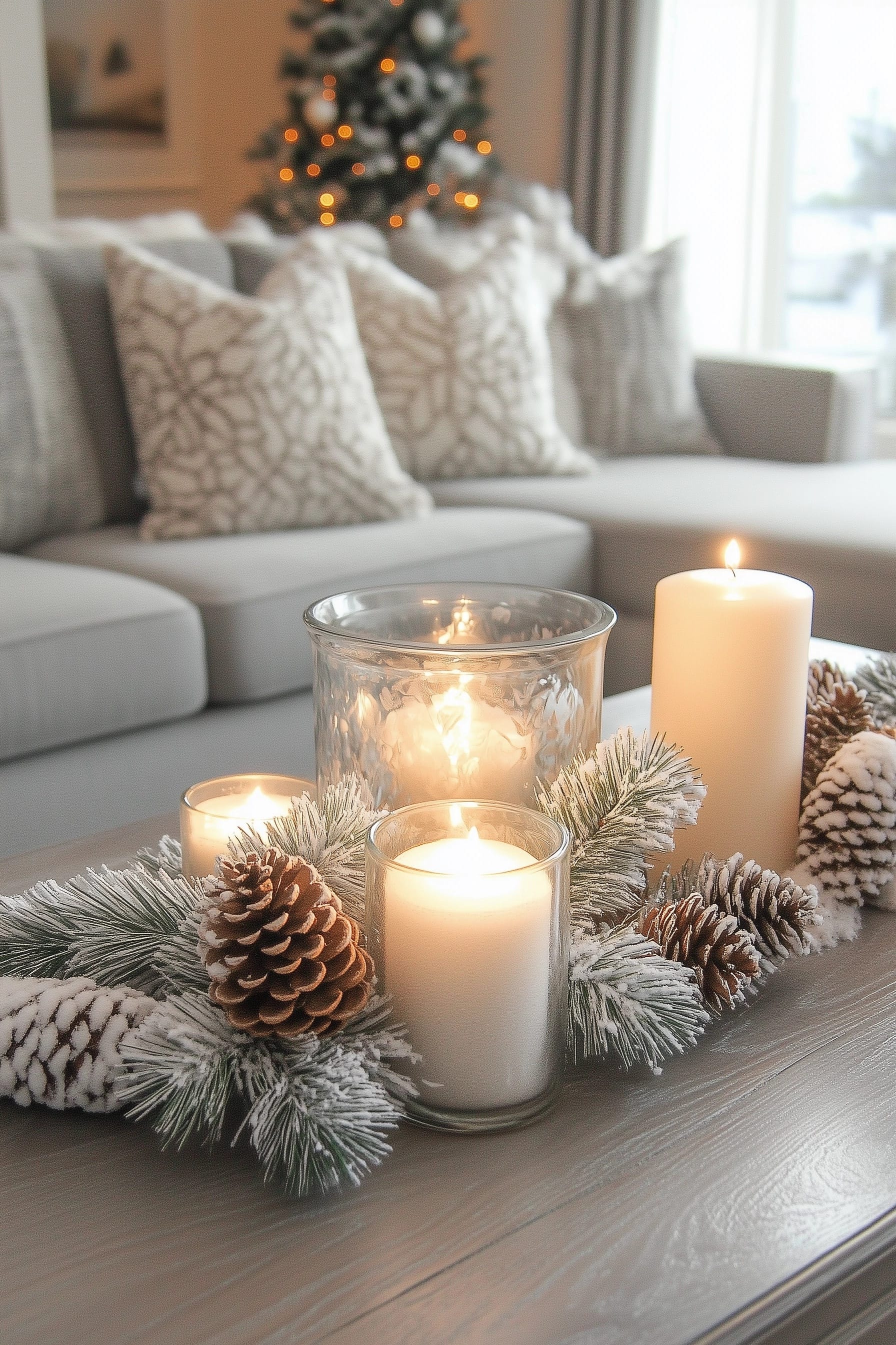 Christmas coffee table decorations