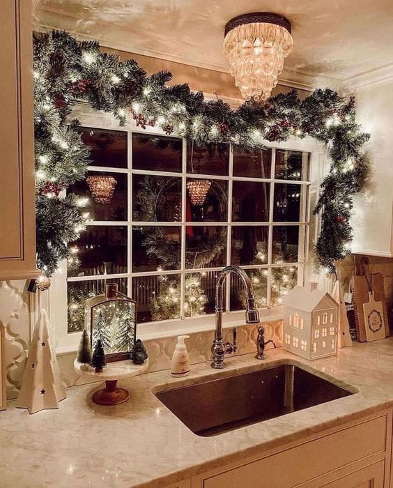 Christmas decor kitchen