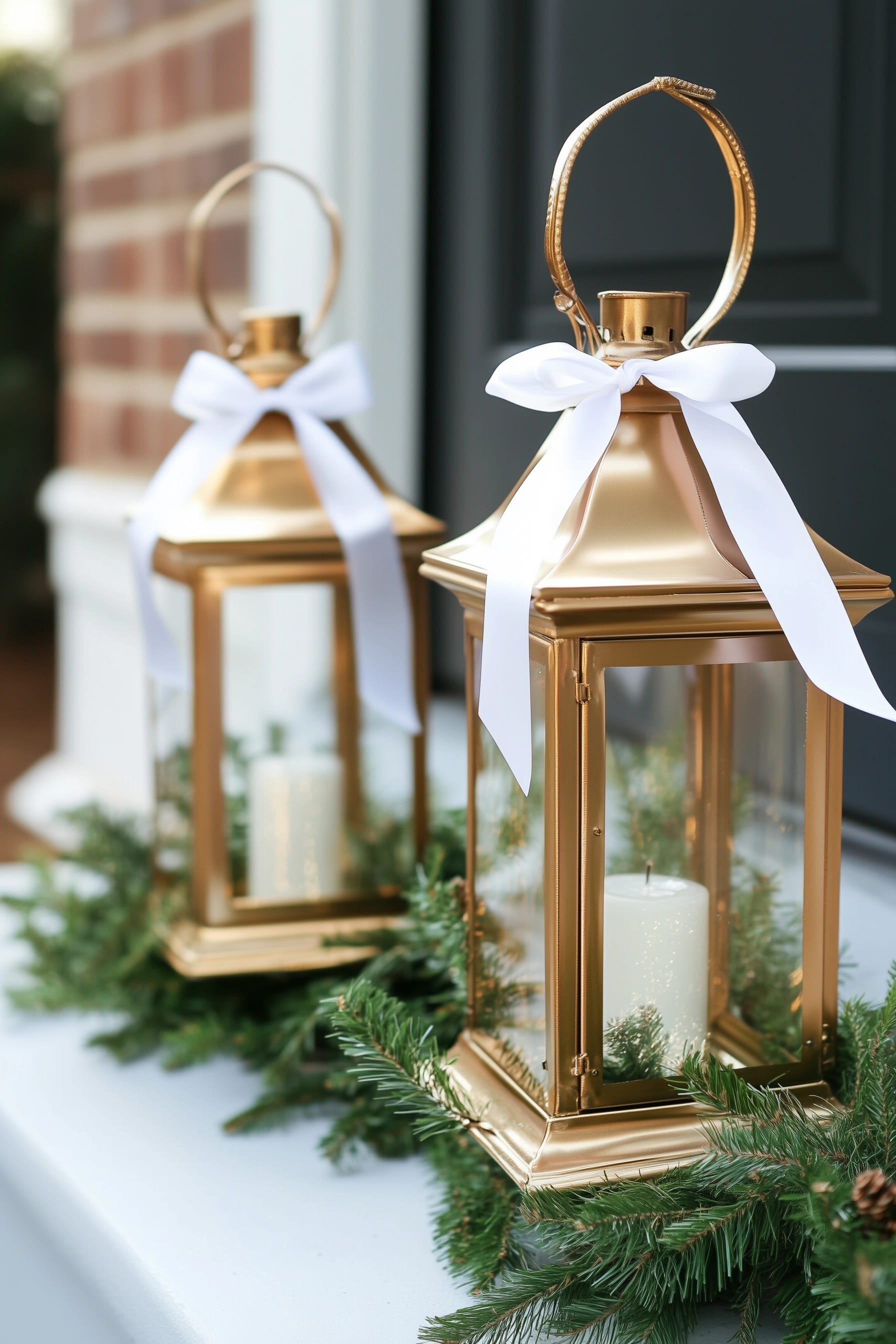 Neutral Outdoor Christmas Decor