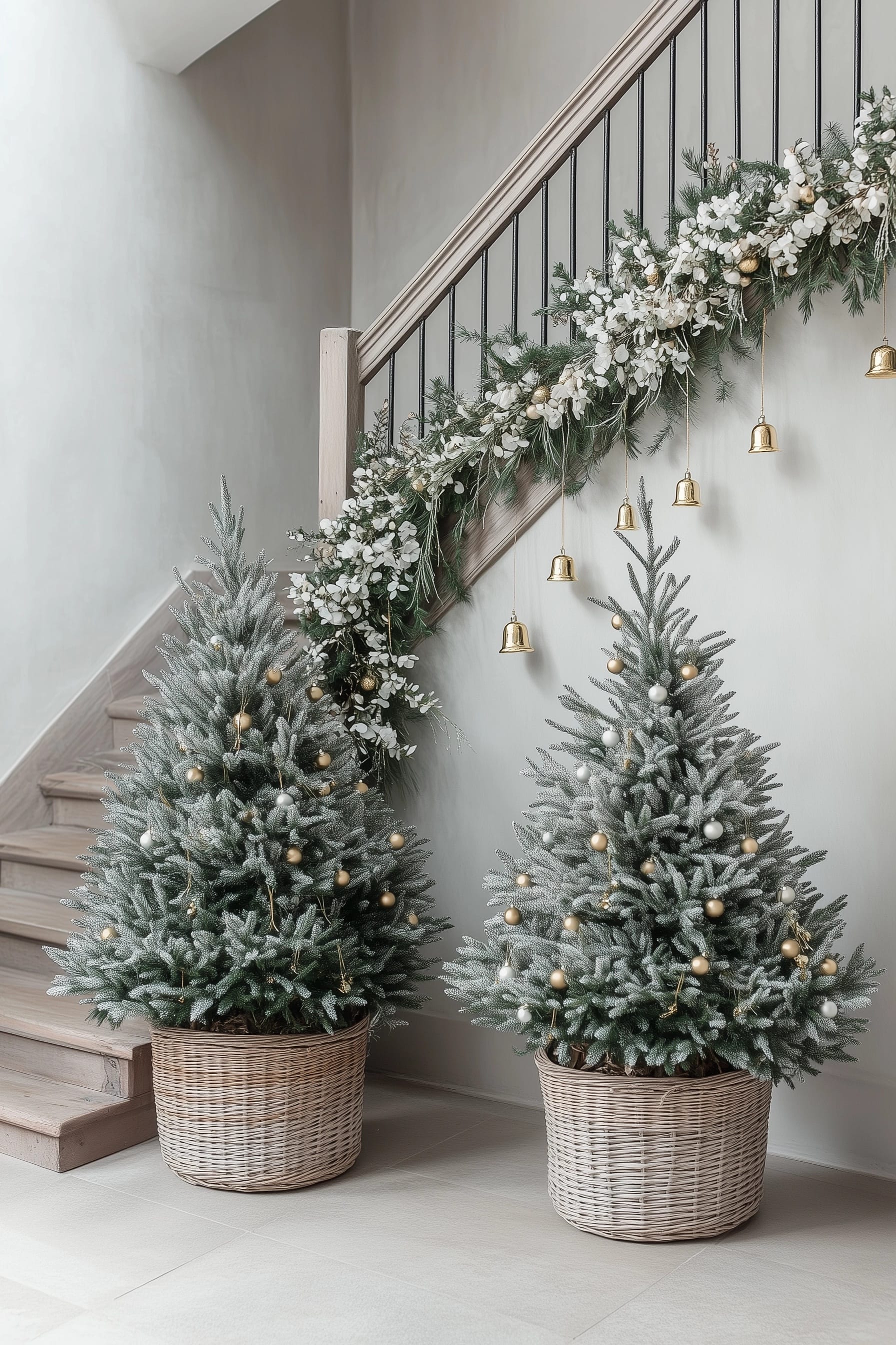 classic christmas entryway decor