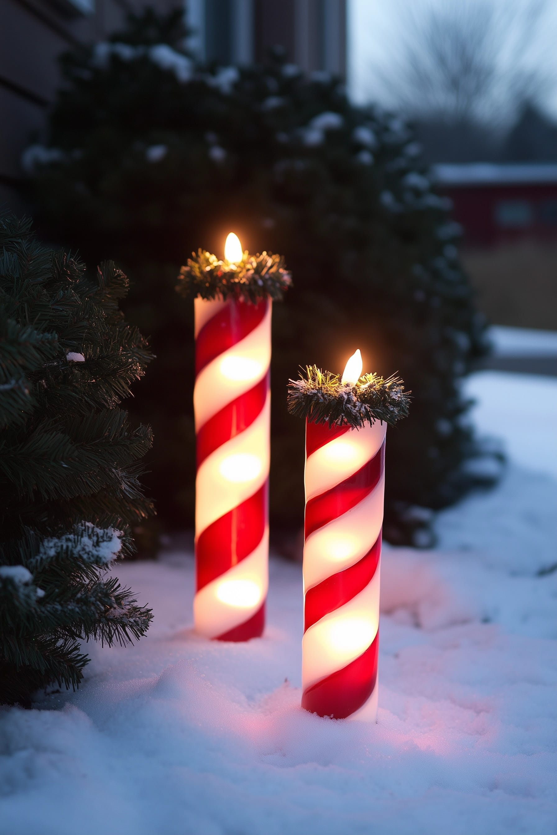 Neutral Outdoor Christmas Decor