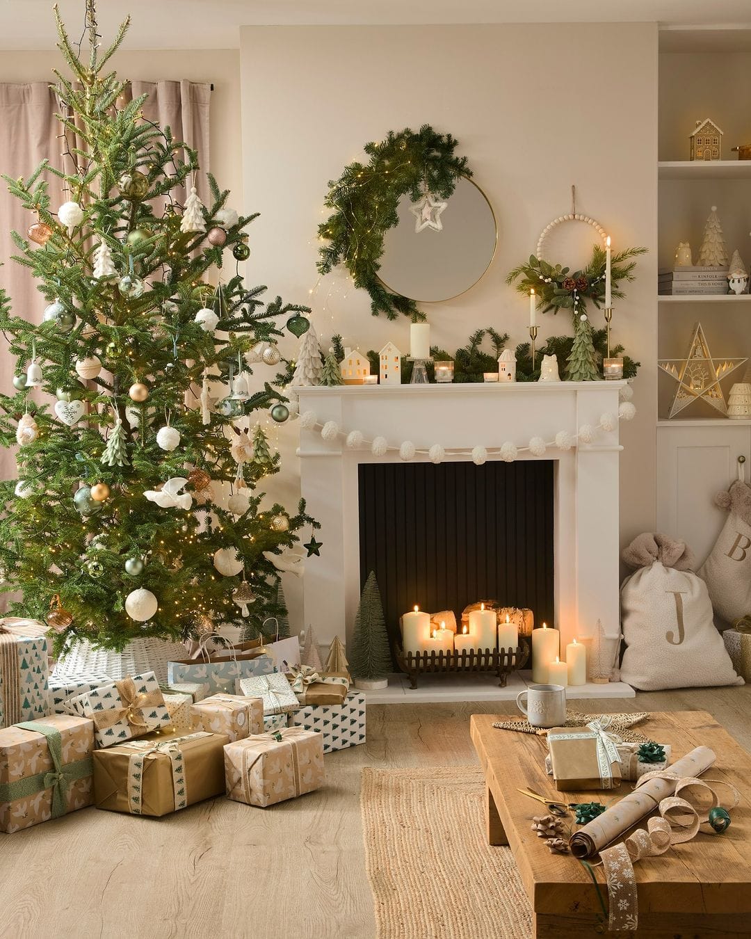 natural christmas decor