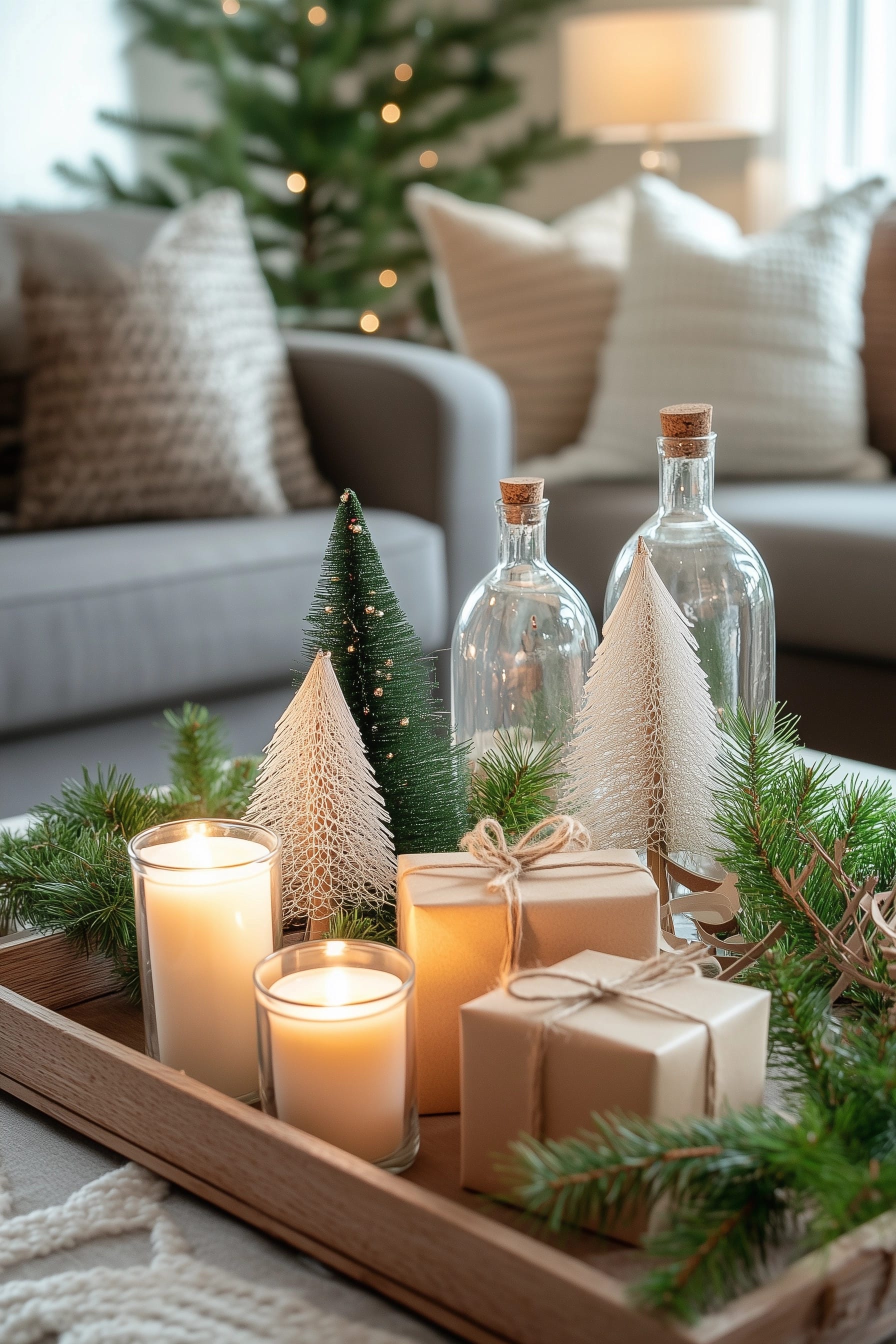 winter table decor