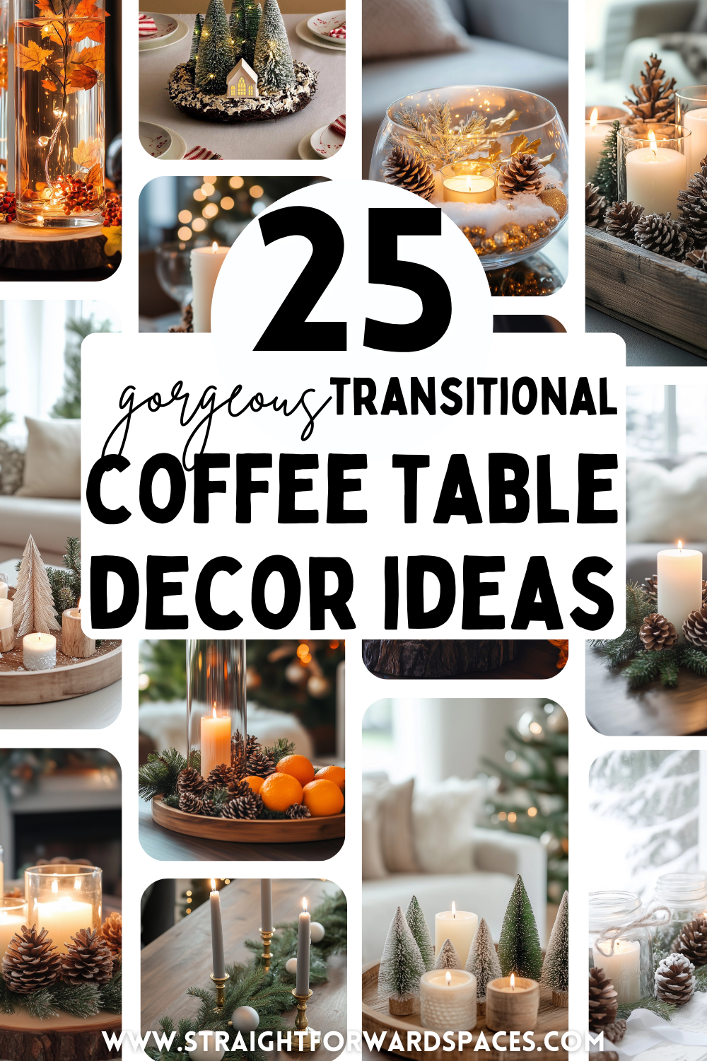 transitional coffee table decor ideas