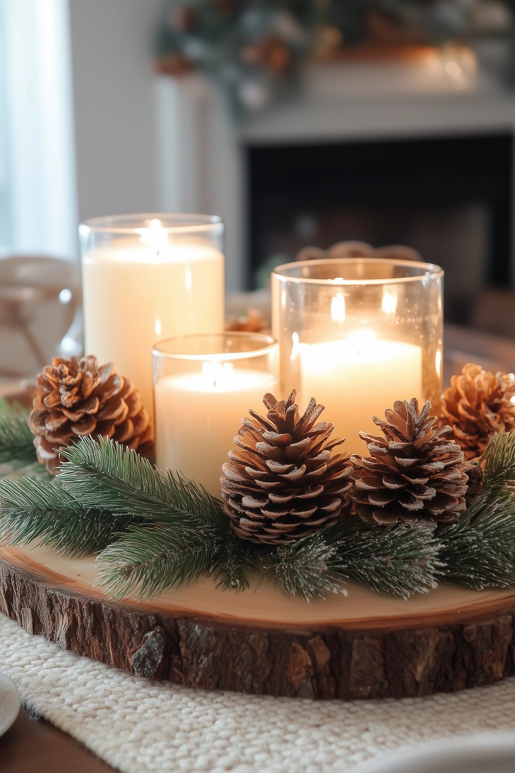 winter coffee table decor ideas