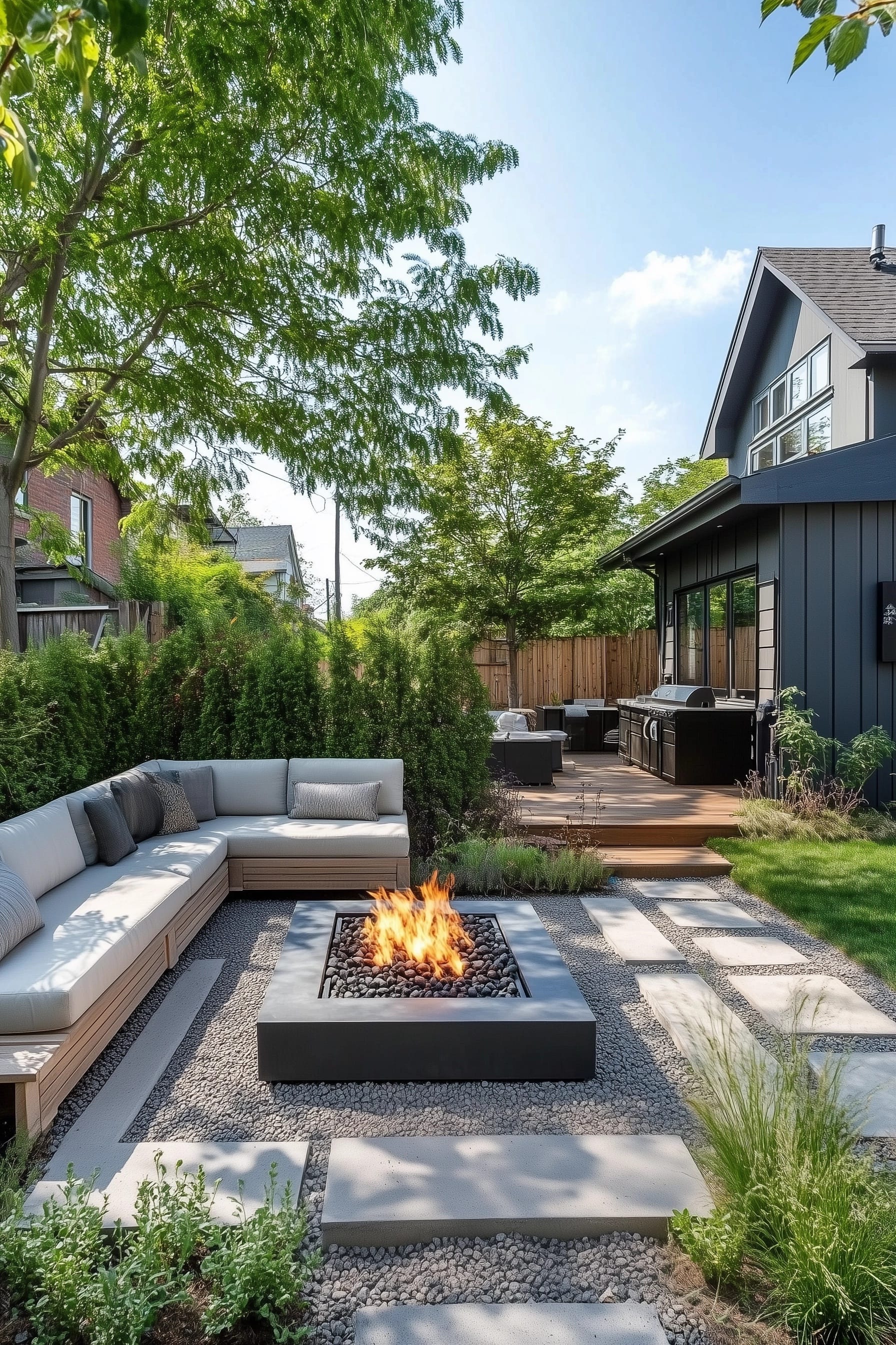 Outdoor Fire Pit Area