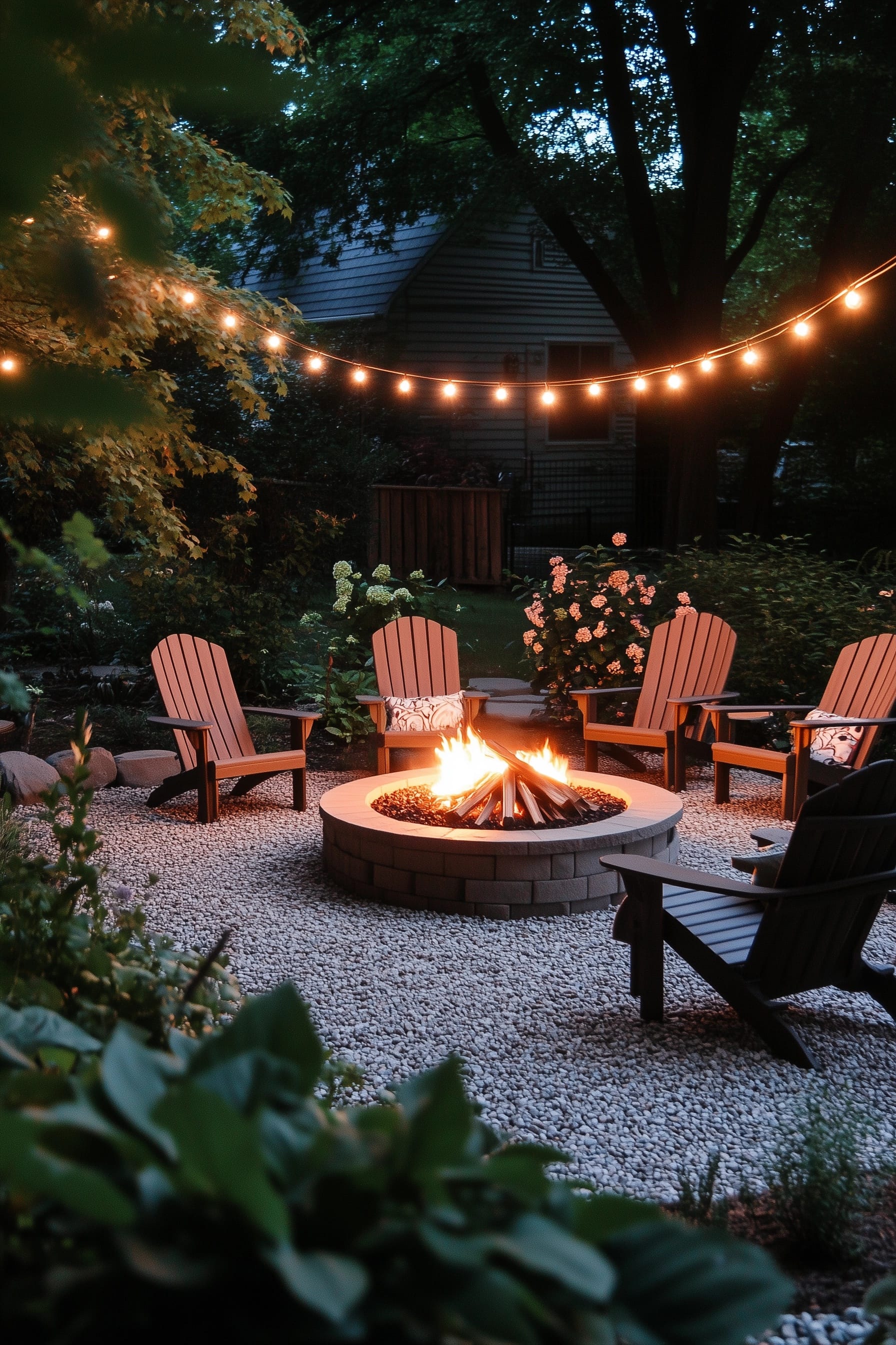 Yard Landscaping Fire Pit