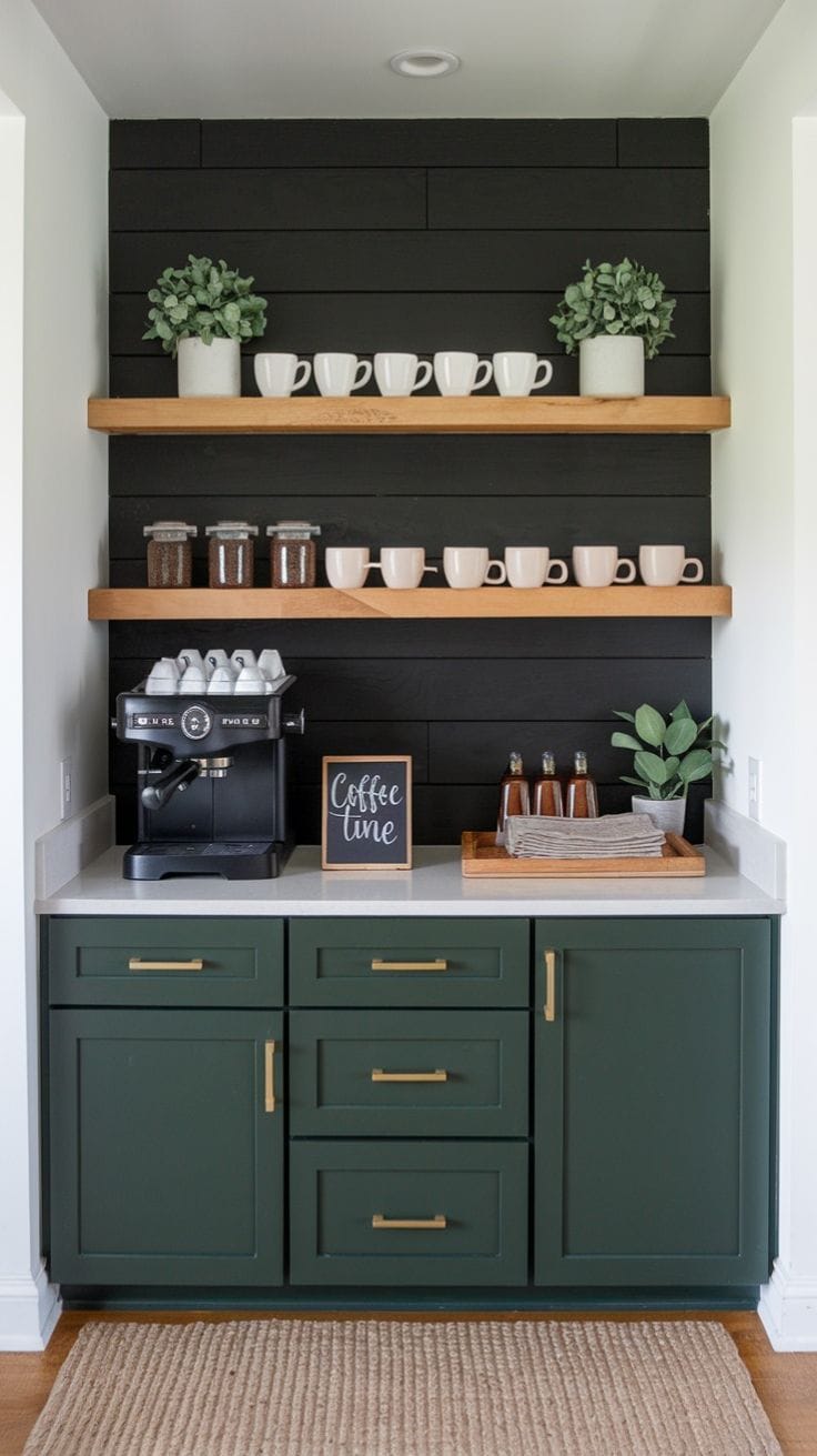 coffee bar ideas for small spaces