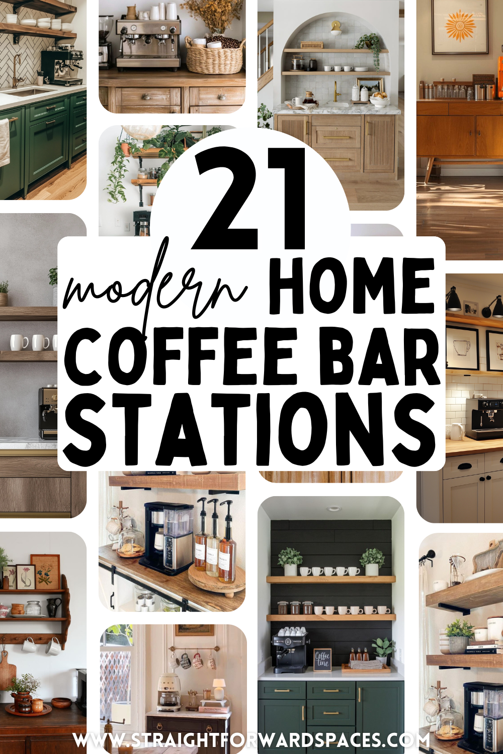 DIY farmhouse home coffee bar ideas