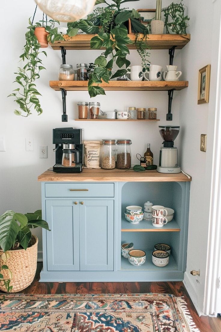 diy coffee bar cabinet