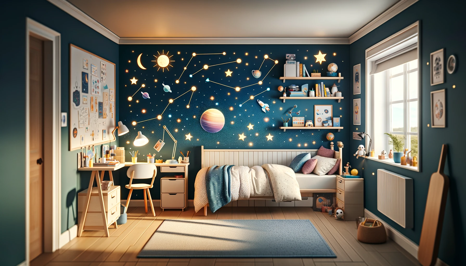 10 Easy Outer Space Themed Bedroom Decor Ideas For Kids