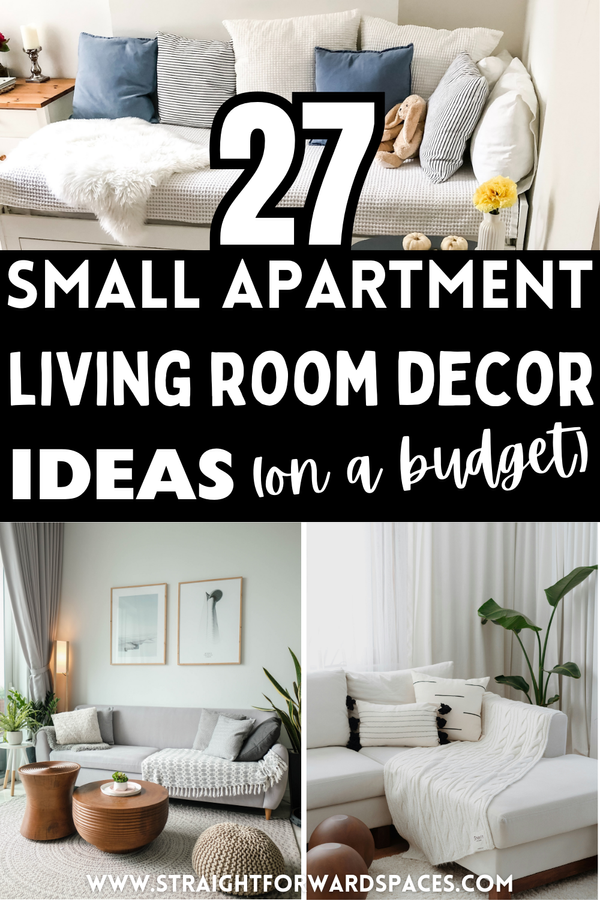 27 Best Small Apartment Living Room Decor Ideas On a Budget