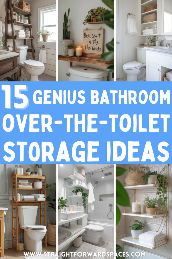 15 Genius Over-The-Toilet Bathroom Storage Ideas To Recreate