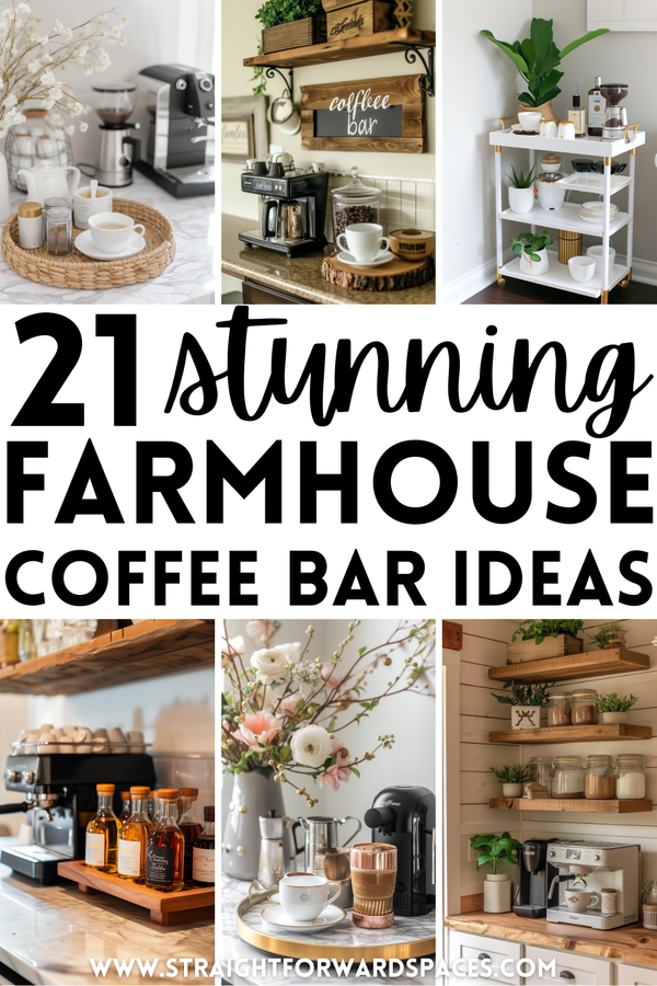 Farmhouse Kitchen Coffee Bar Ideas
