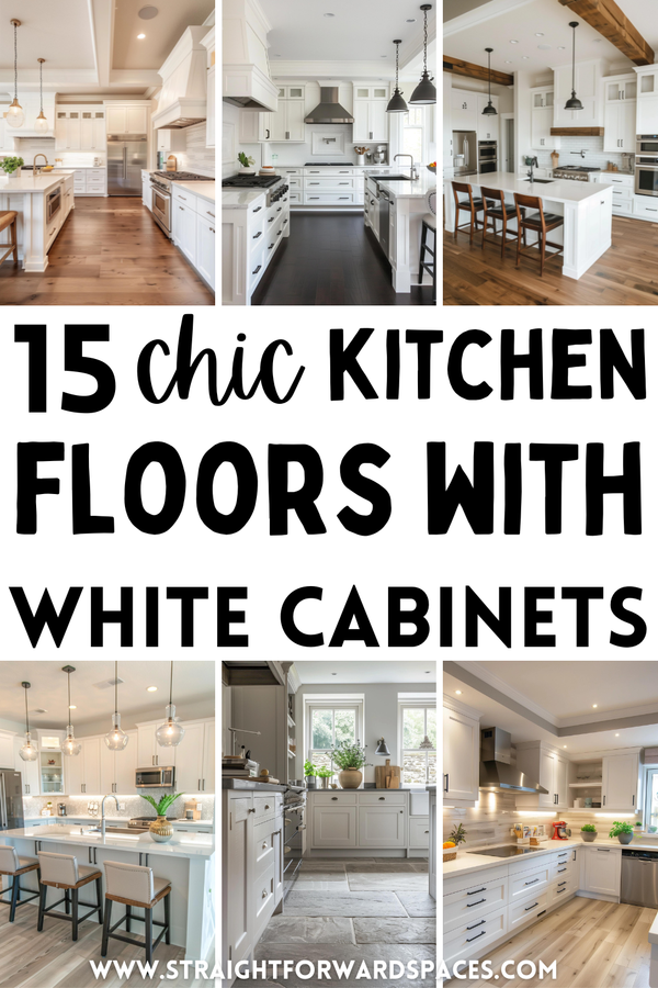 15 Popular Flooring Ideas For White Kitchen Cabinets (2024)