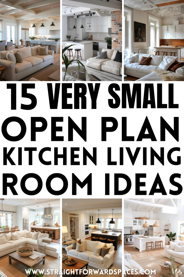 15 Genius Very Small Open Plan Kitchen Living Room Ideas