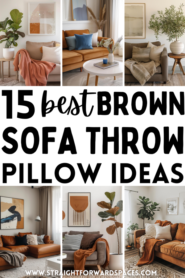 15 Best Throw Pillow Ideas For A Dark Brown Couch